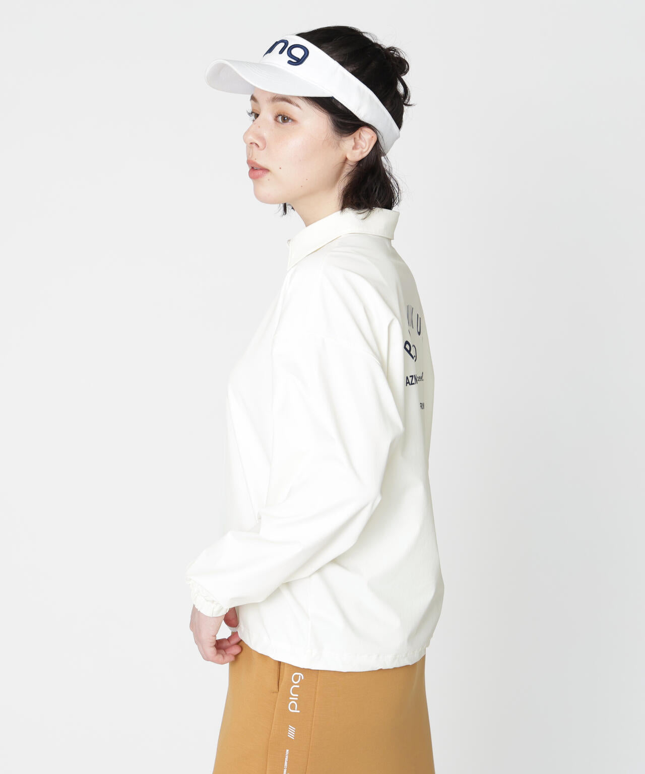 【PING APPAREL】ストレッチ布帛オーバーシャツ (LADIES)