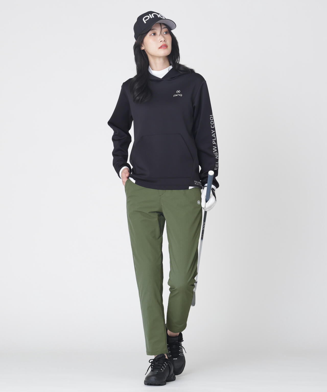 【PING APPAREL】全方向ストレッチ布帛 高機能テーパードパンツ (LADIES)