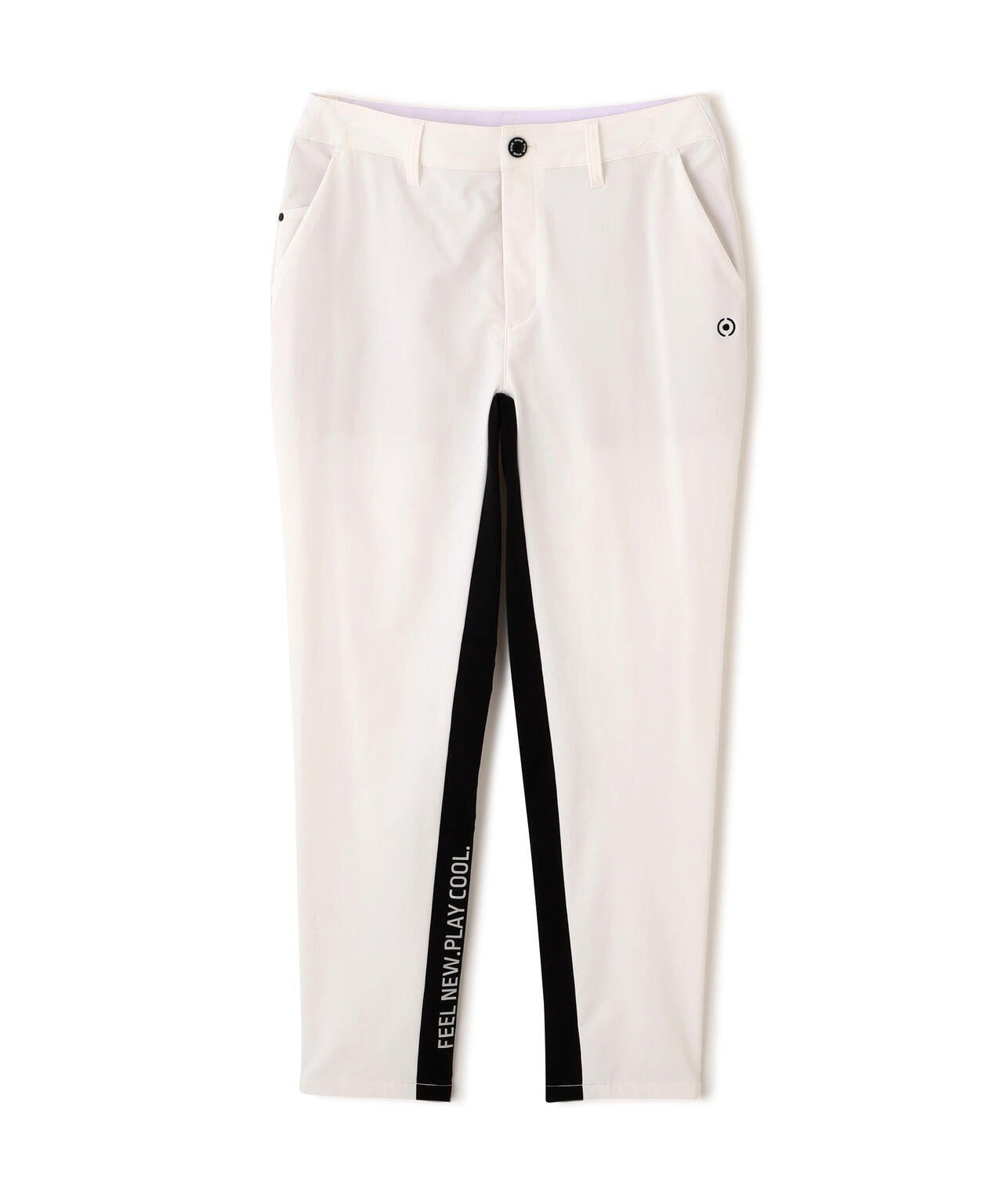 【PING APPAREL】全方向ストレッチ二重織 フィット&ストレッチ配色テーパードパンツ (LADIES)