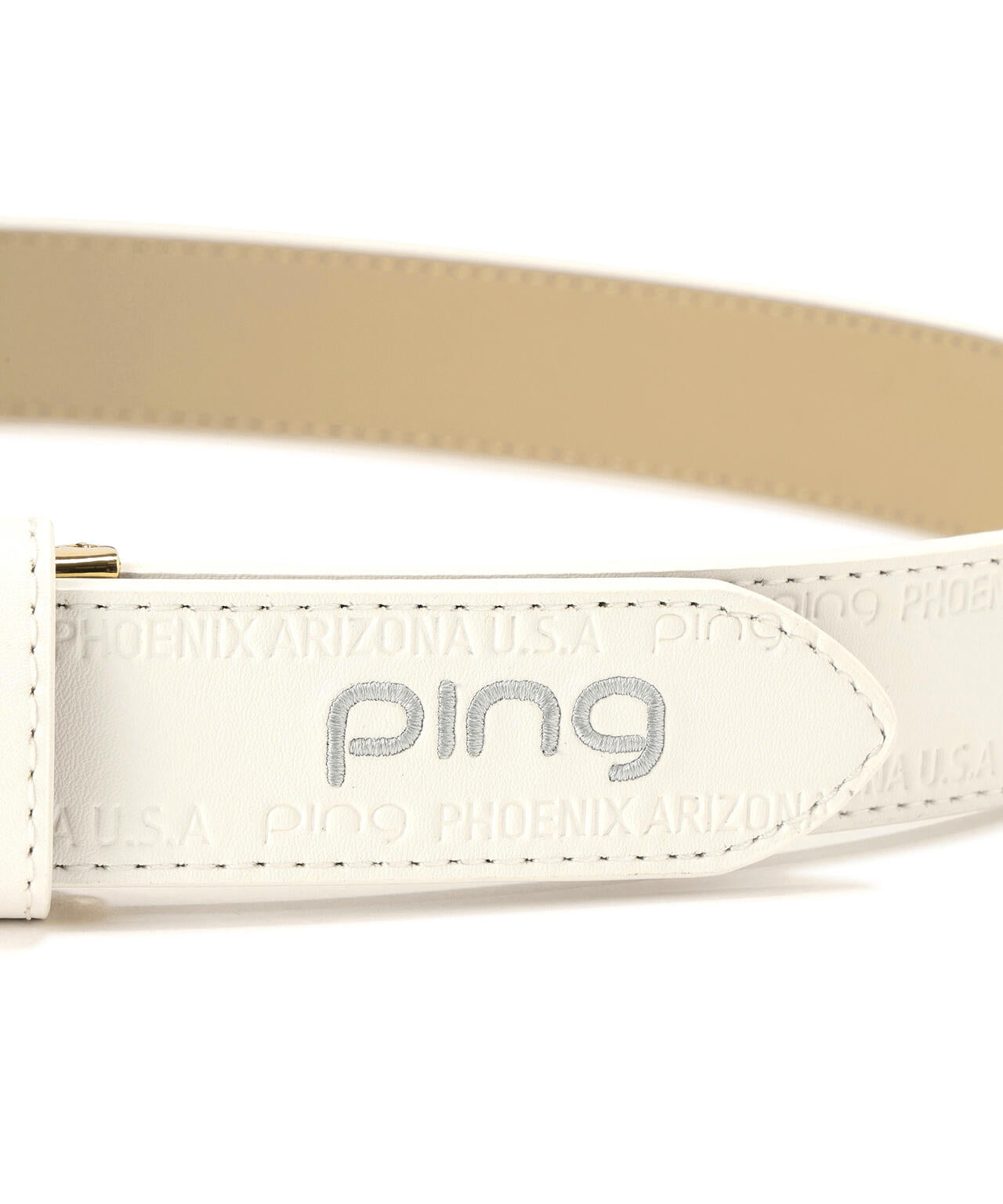 【PING APPAREL】FEEL NEW.PLAY COOL.エンボスロゴベルト (LADIES)