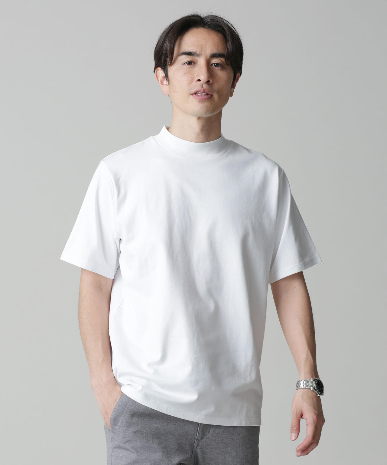 LB.03/Anti Soaked 汗染み防止 モックネックTシャツ