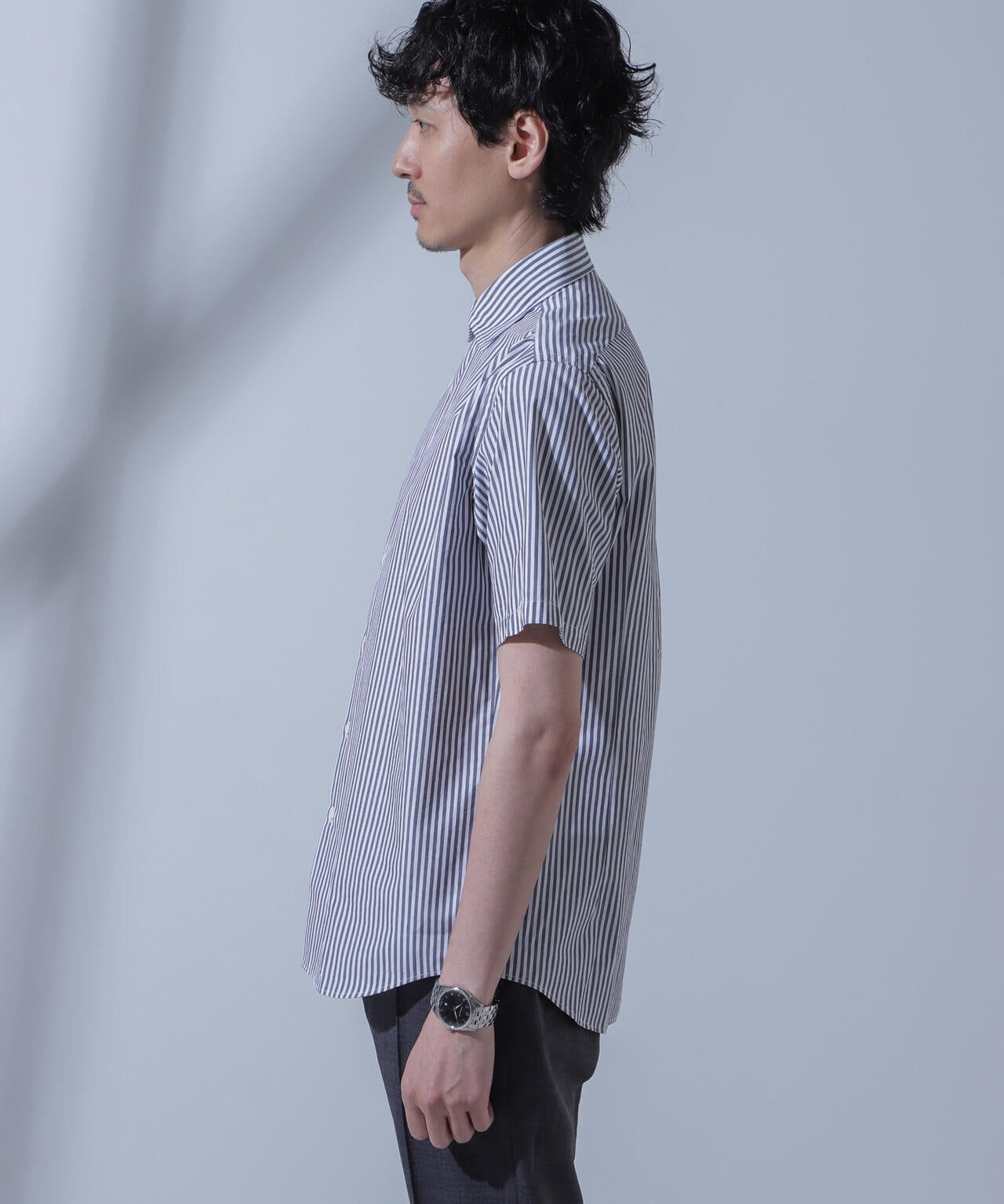 「N SHIRTS」AntiSoaked(R)汗染み防止セミワイドカラーシャツ半袖