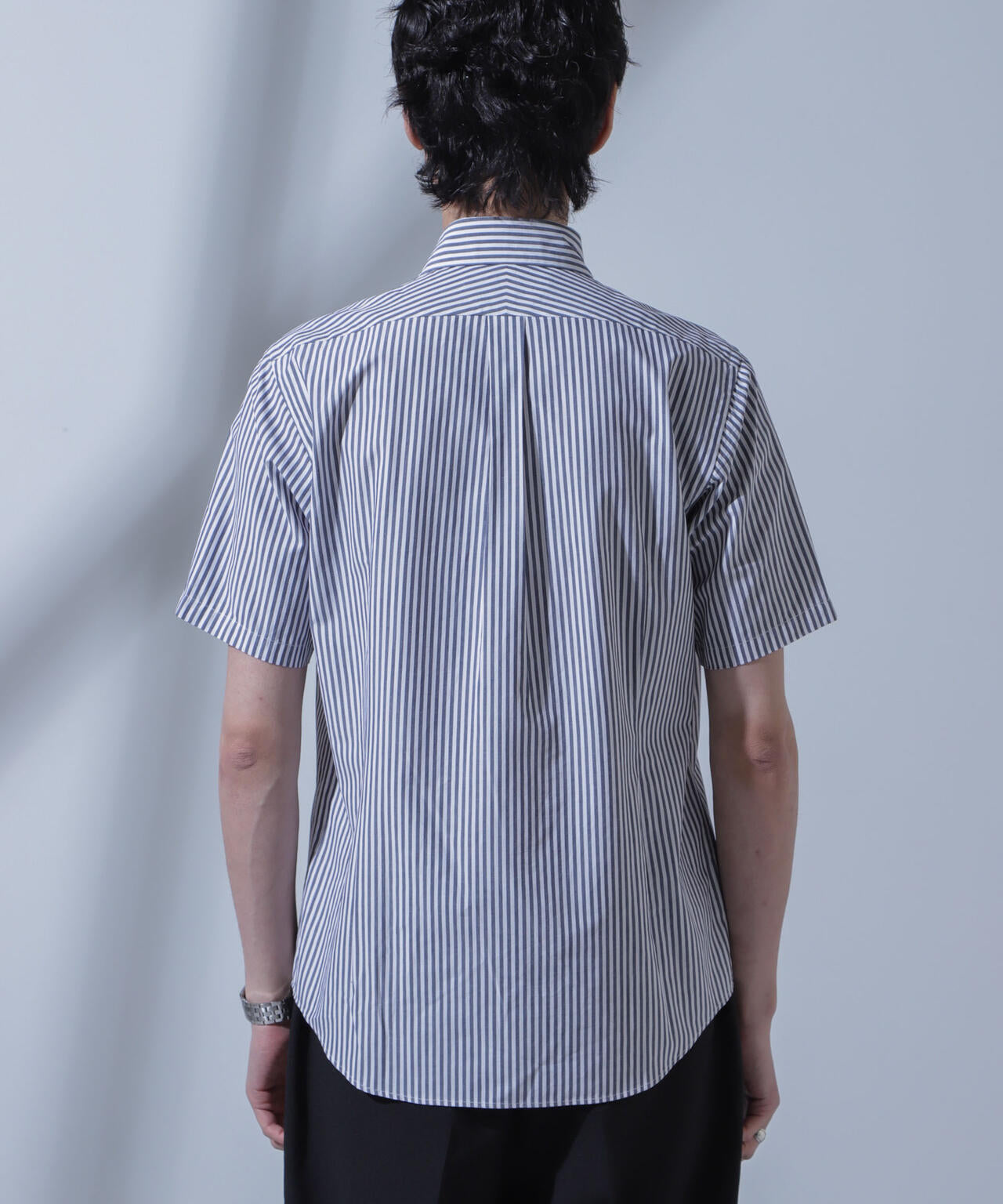 「N SHIRTS」AntiSoaked(R)汗染み防止ホリゾンタルカラーシャツ半袖