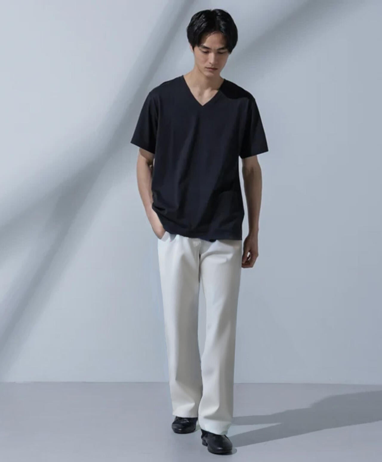 Anti Soaked(R) 汗染み防止 VネックTシャツ