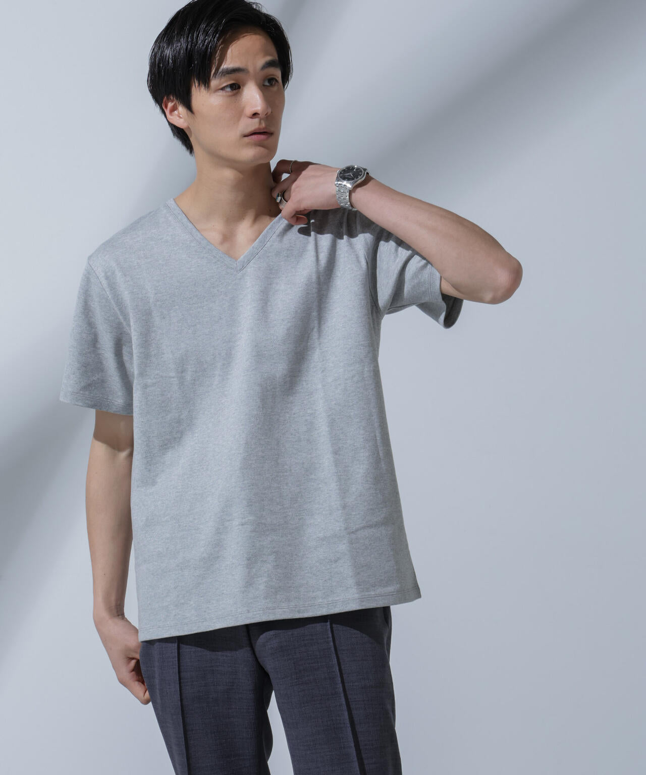 Anti Soaked(R) 汗染み防止 VネックTシャツ
