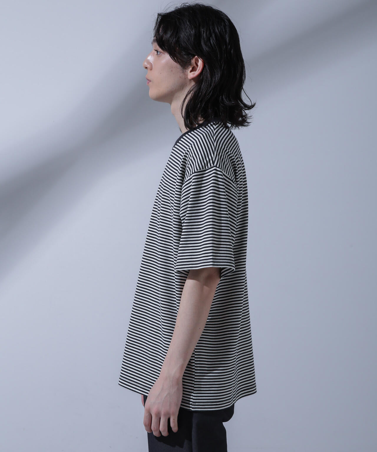 Anti Soaked(R) 汗染み防止 ボーダークルーネックTシャツ