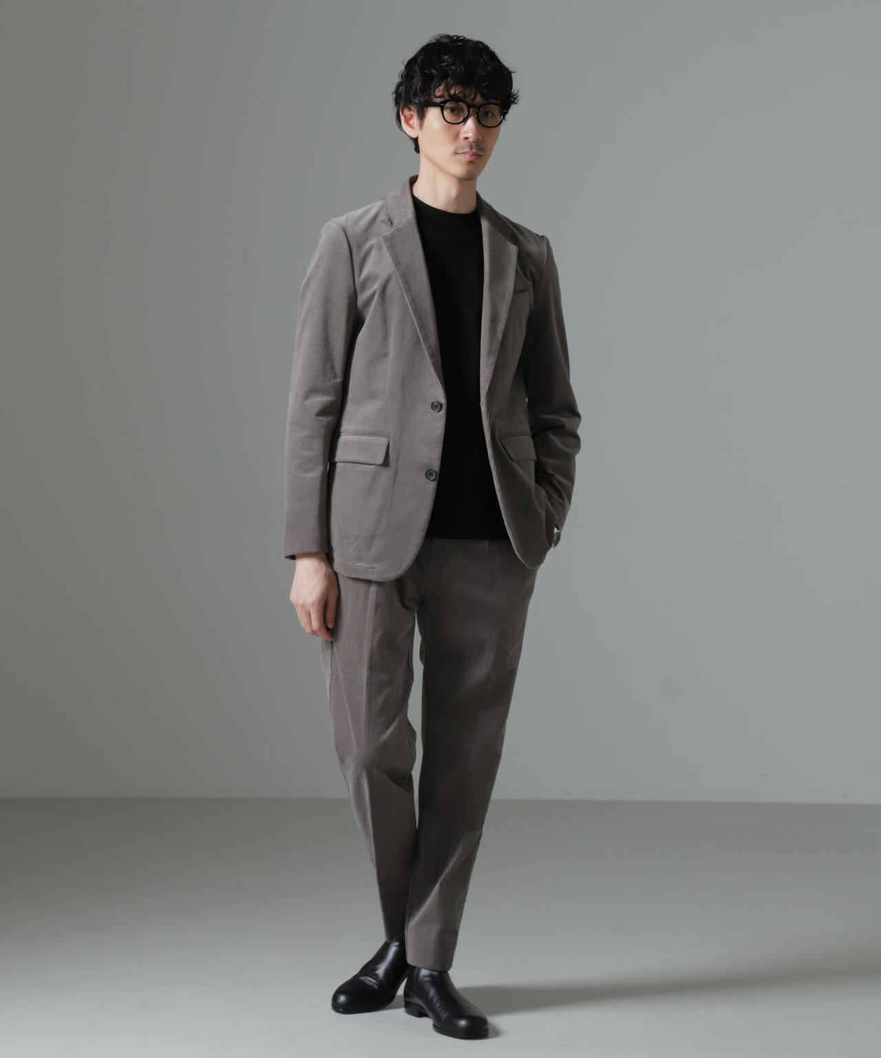「Damerino」コットンコーデュロイストレッチセットアップ