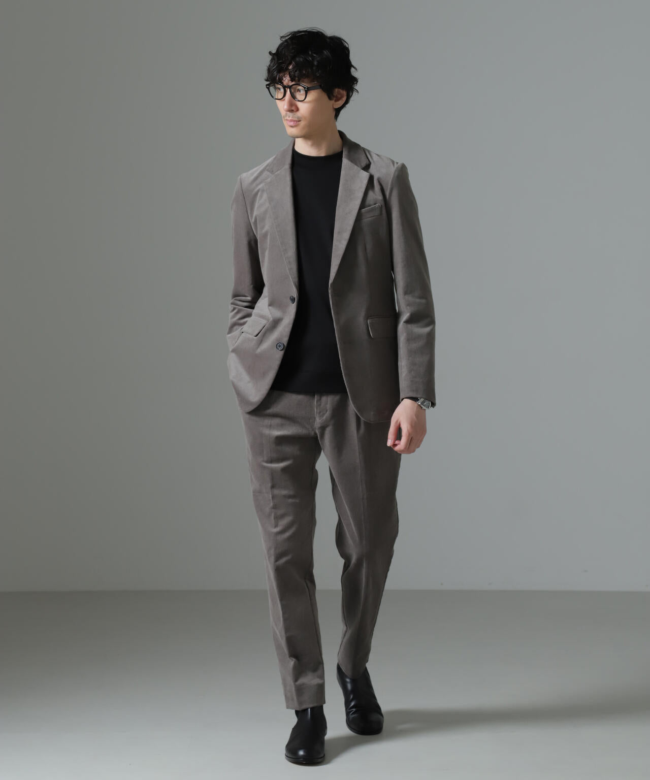 「Damerino」コットンコーデュロイストレッチセットアップ