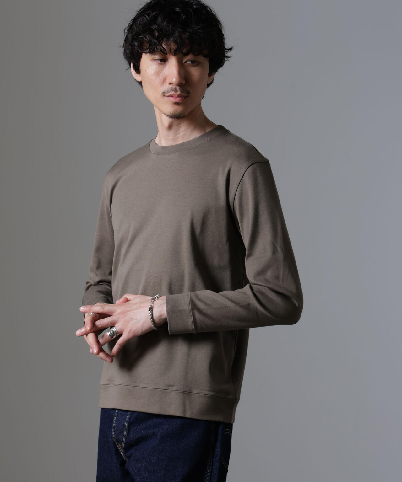 「FORMAL JERSEY」クルーネックカットソー長袖