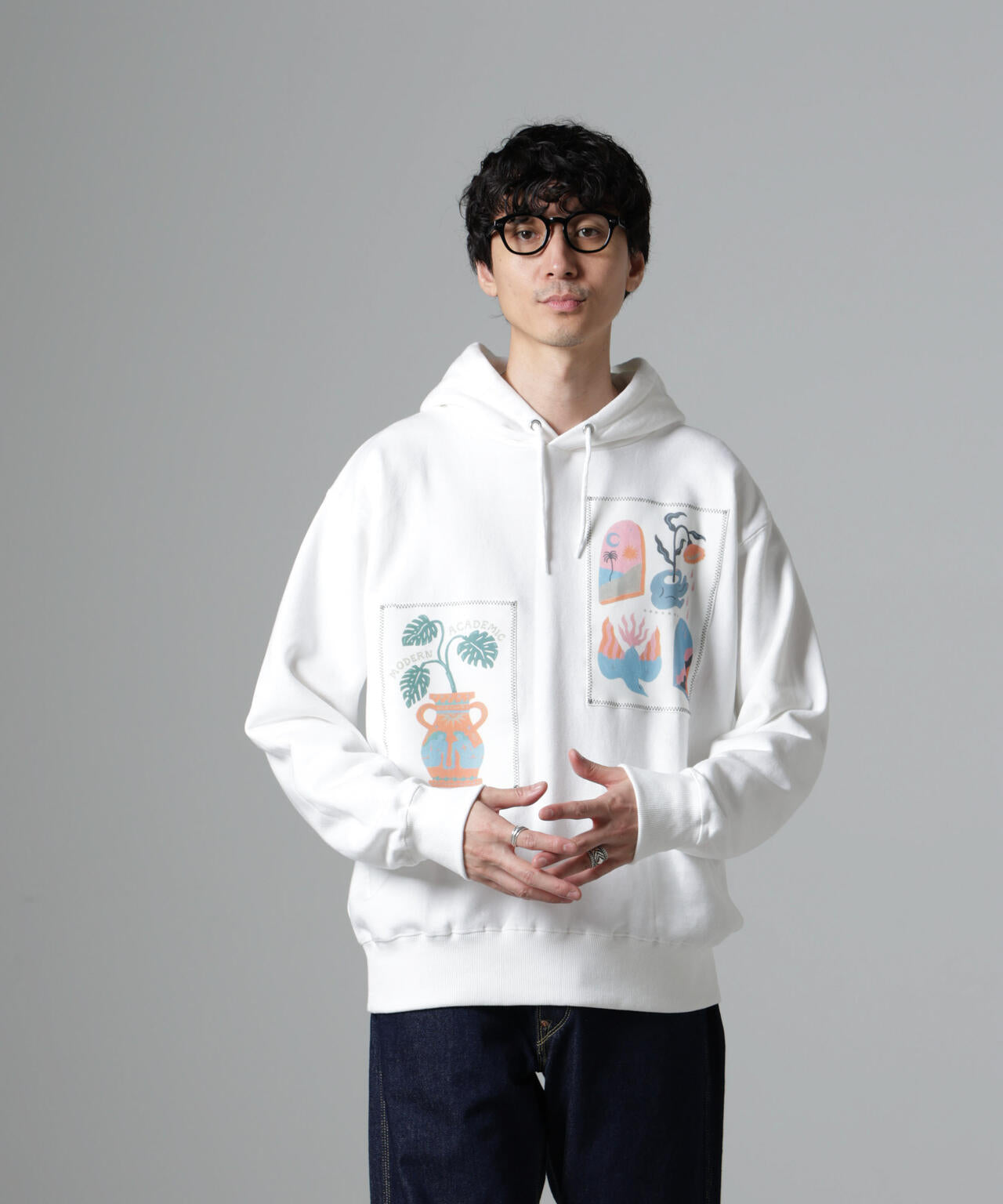 「Toyameg」modern academic リメイクプルオーバーパーカー