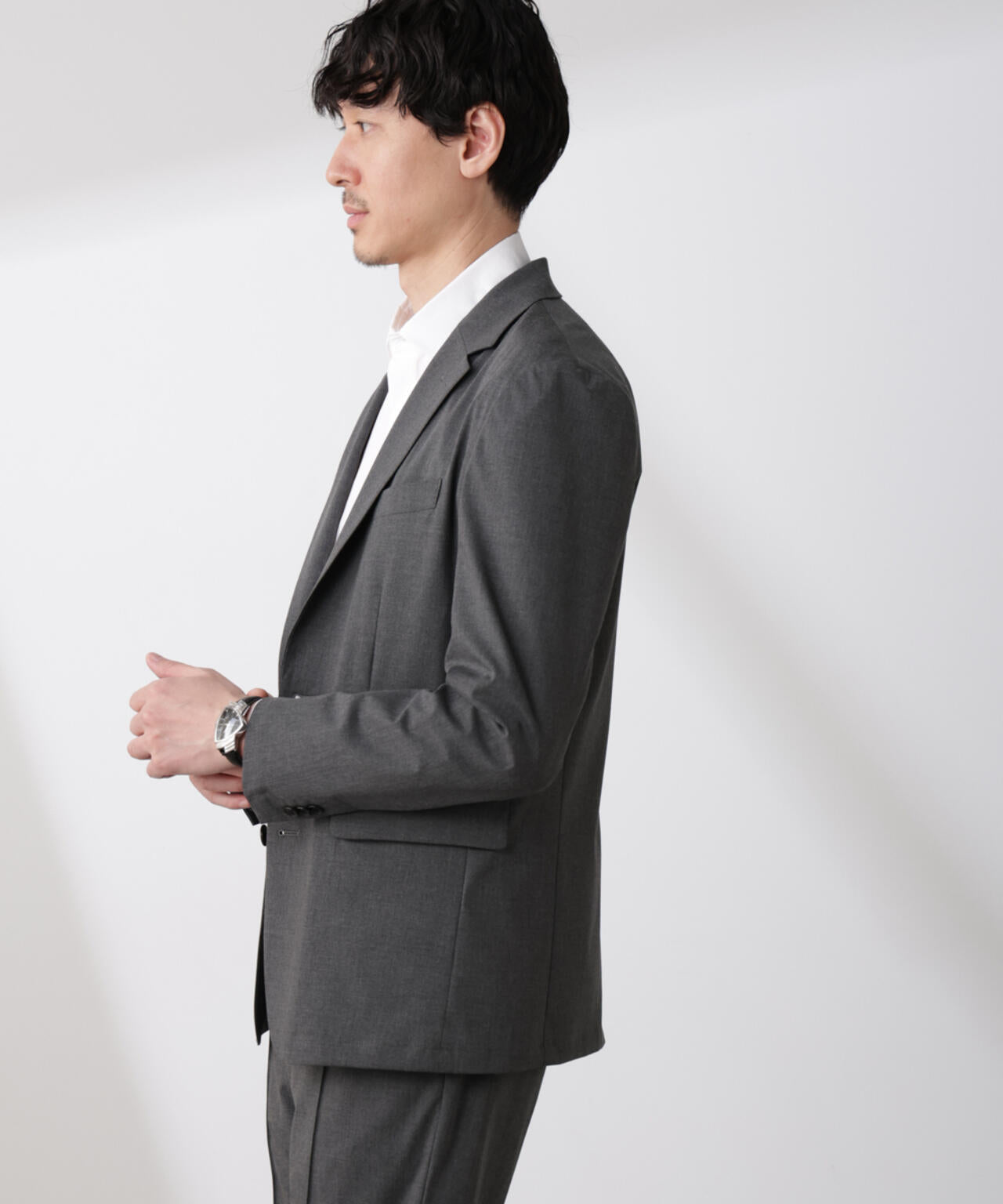 「N JACKET BASIC」トロピカルストレッチジャケット(セットアップ可)