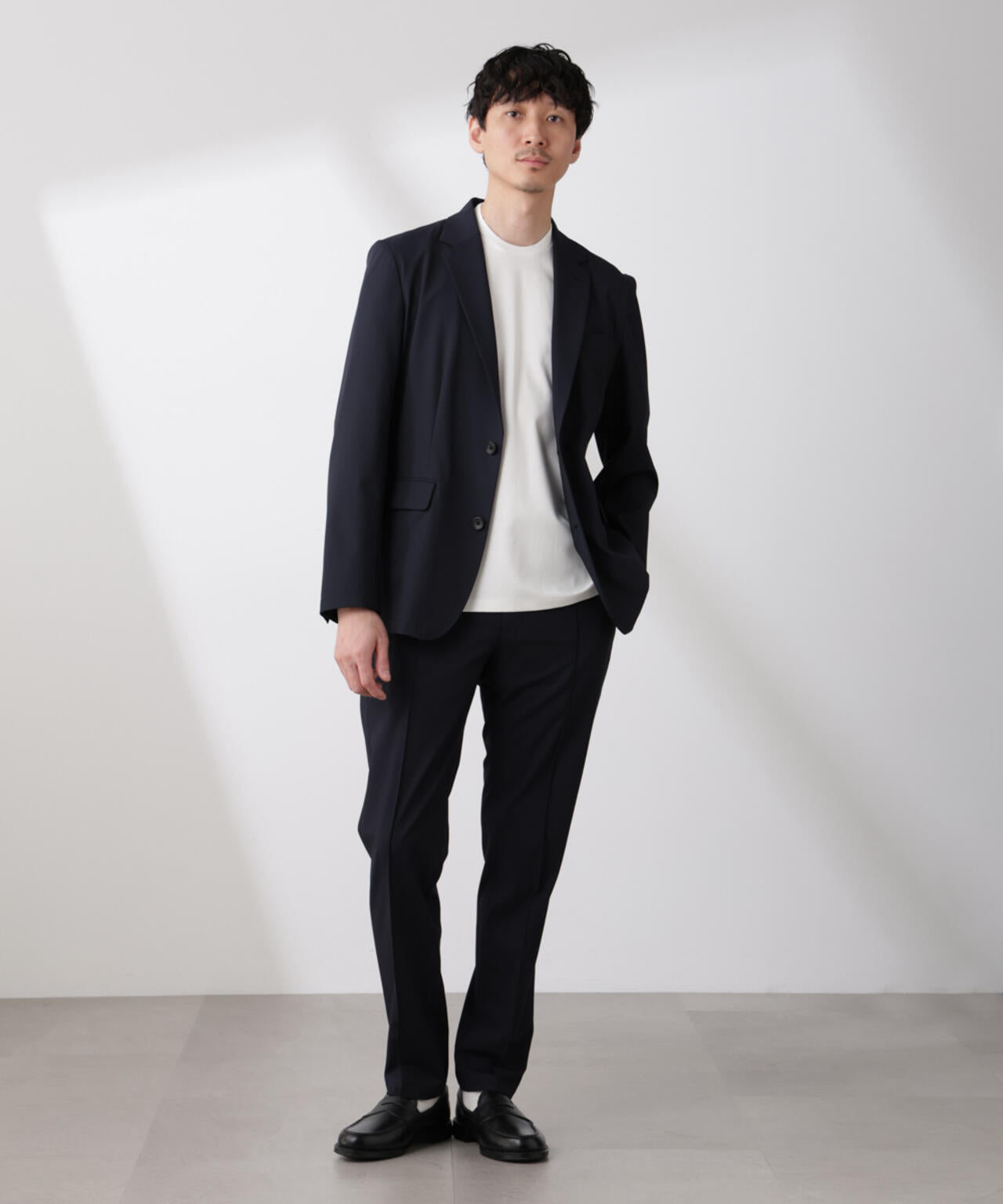 「N JACKET BASIC」トロピカルストレッチジャケット(セットアップ可)
