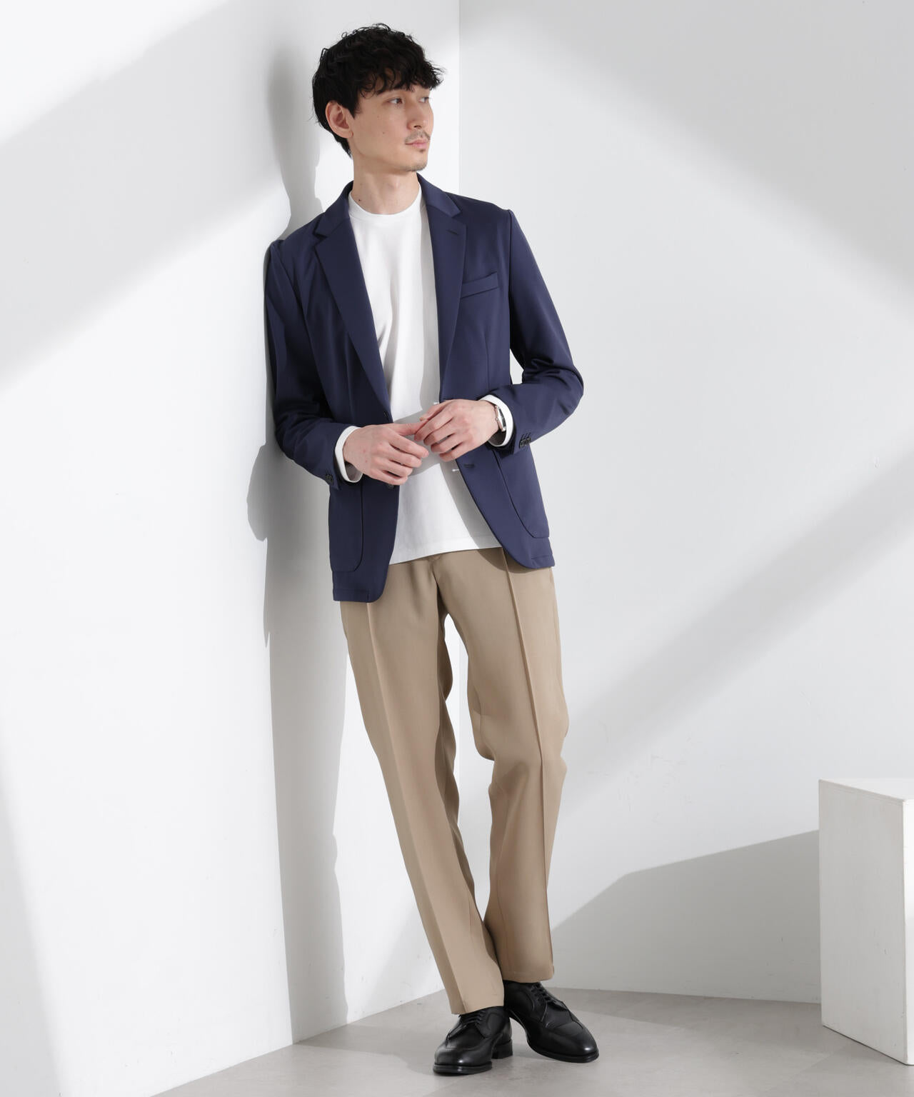 「N JACKET BASIC」TEXBRID(R)ポンチストレッチジャケット(セットアップ可)