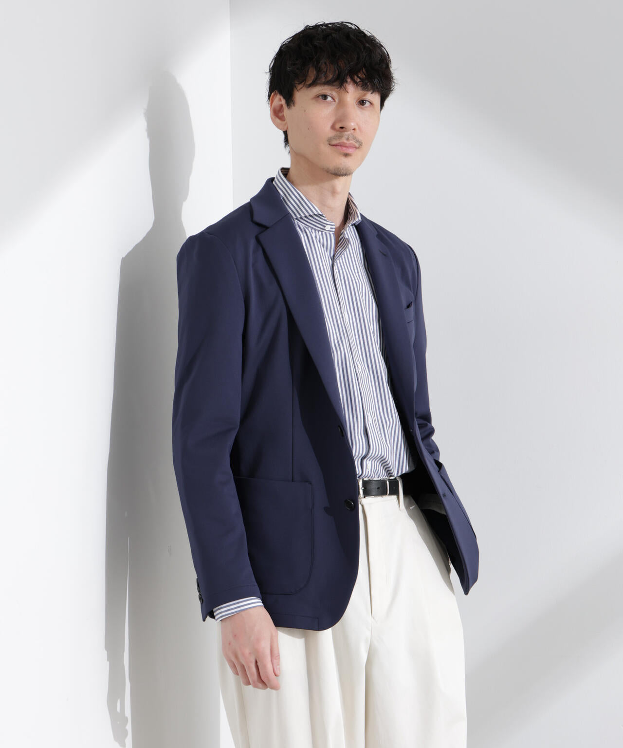 「N JACKET BASIC」TEXBRID(R)ポンチストレッチジャケット(セットアップ可)