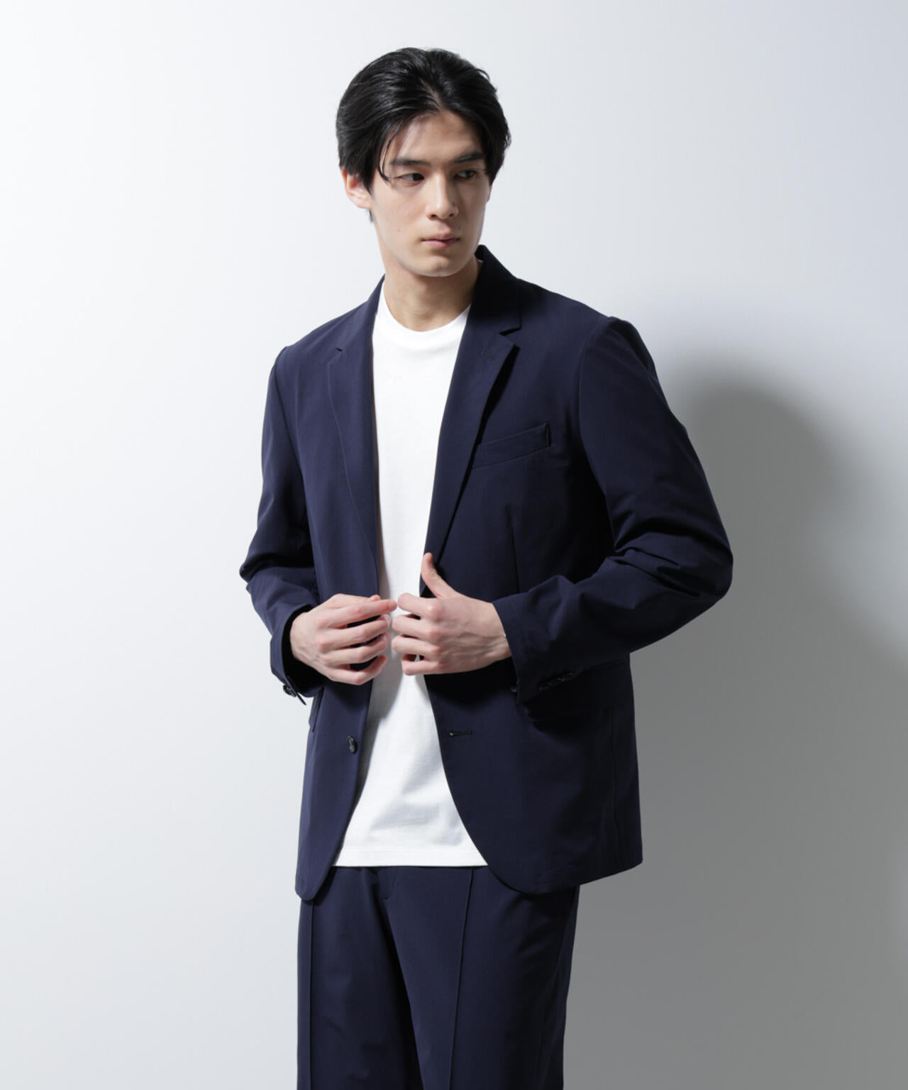 「N JACKET BASIC」ダントツオチール防汚テックストレッチジャケット(セットアップ可)