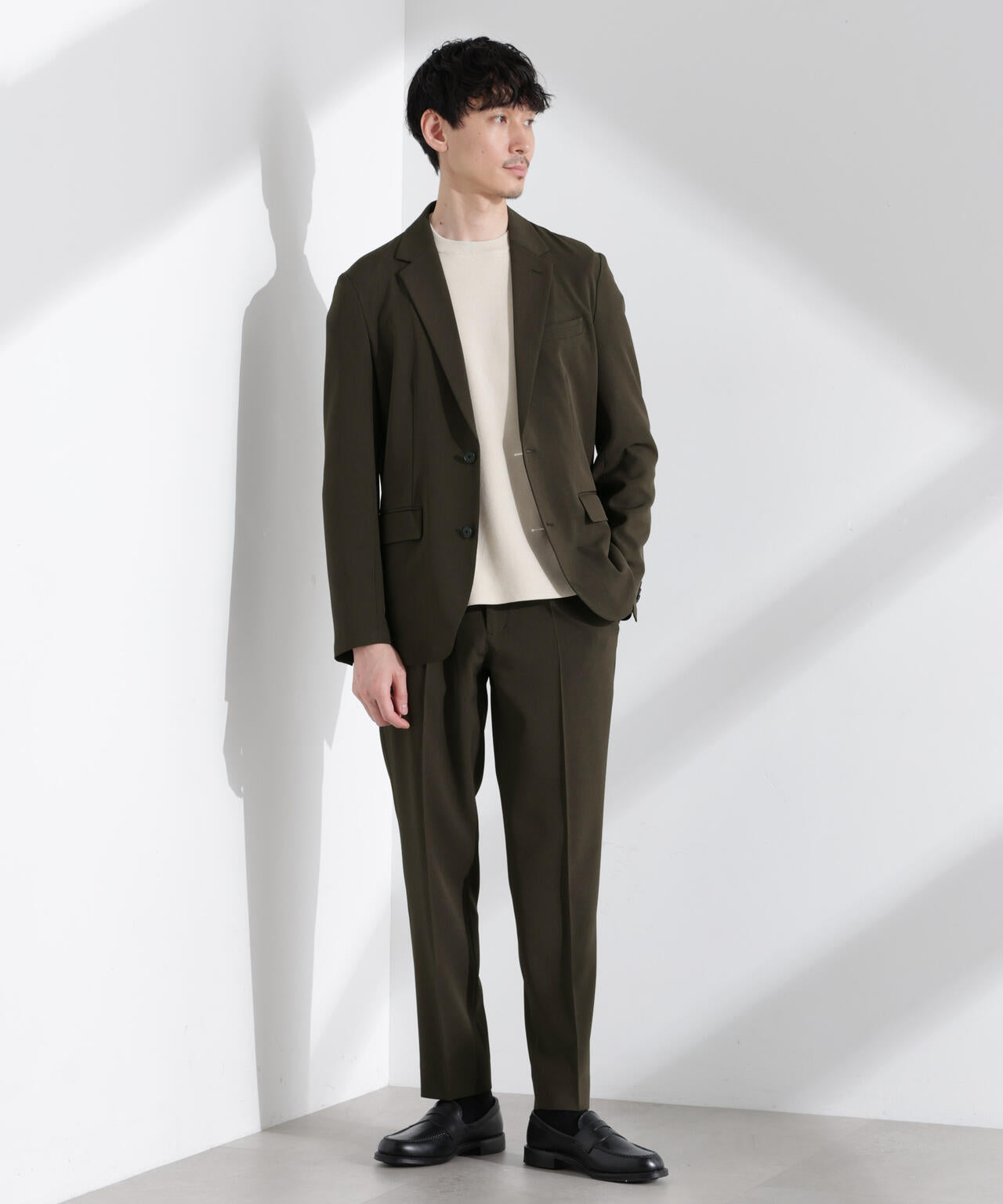 「Damerino」メランジドライツイル4WAYストレッチセットアップ