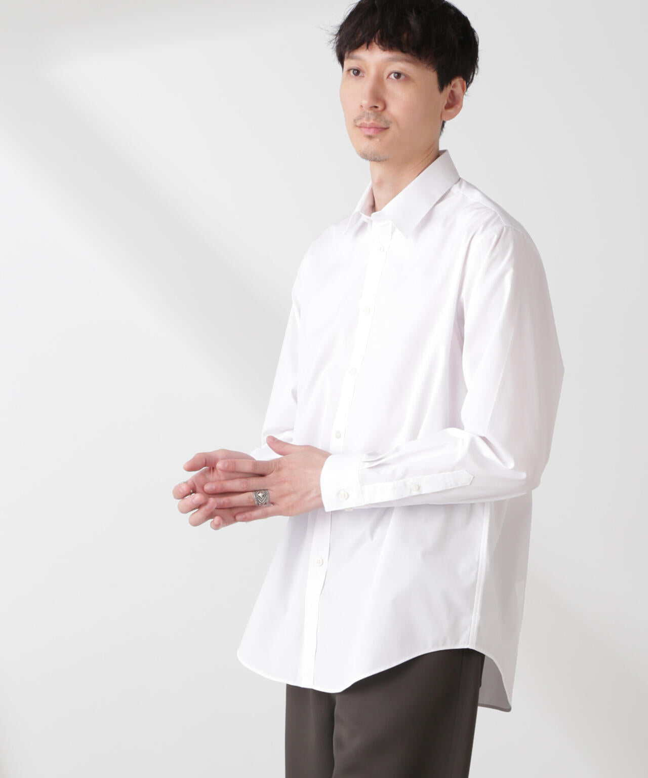 ESTENEIGE(R) レギュラーカラーシャツ 長袖/接触冷感