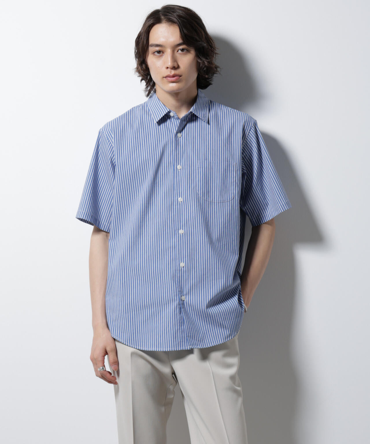 「ICE FLOW LINEN」バリエーションシャツ 半袖