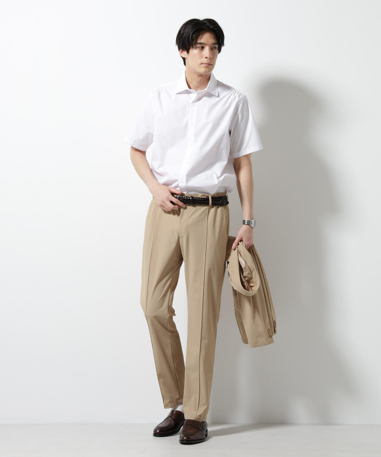 「N shirt」 速乾 セミワイドカラーシャツ半袖