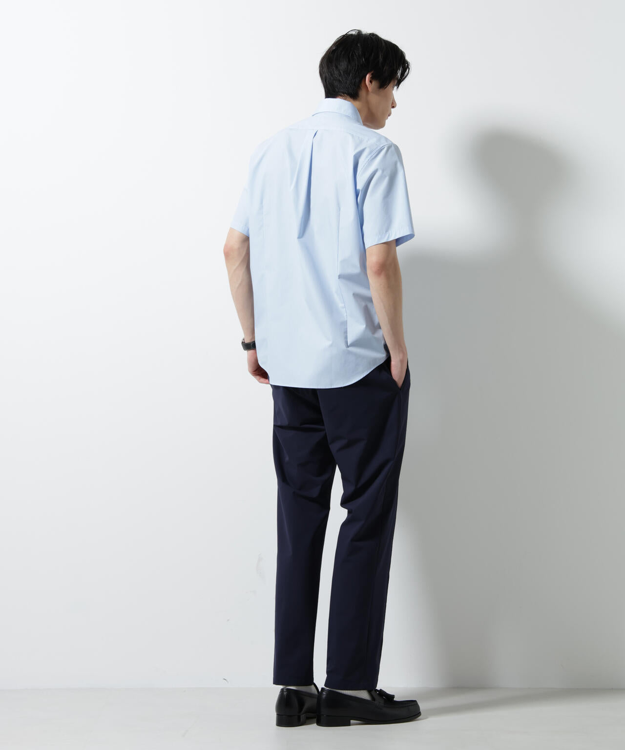「N shirt」 速乾 セミワイドカラーシャツ半袖