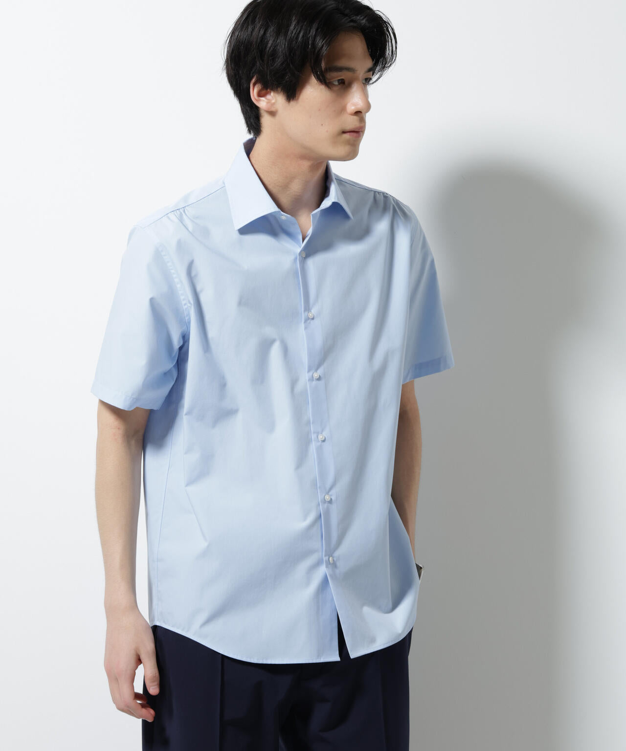 「N shirt」 速乾 セミワイドカラーシャツ半袖
