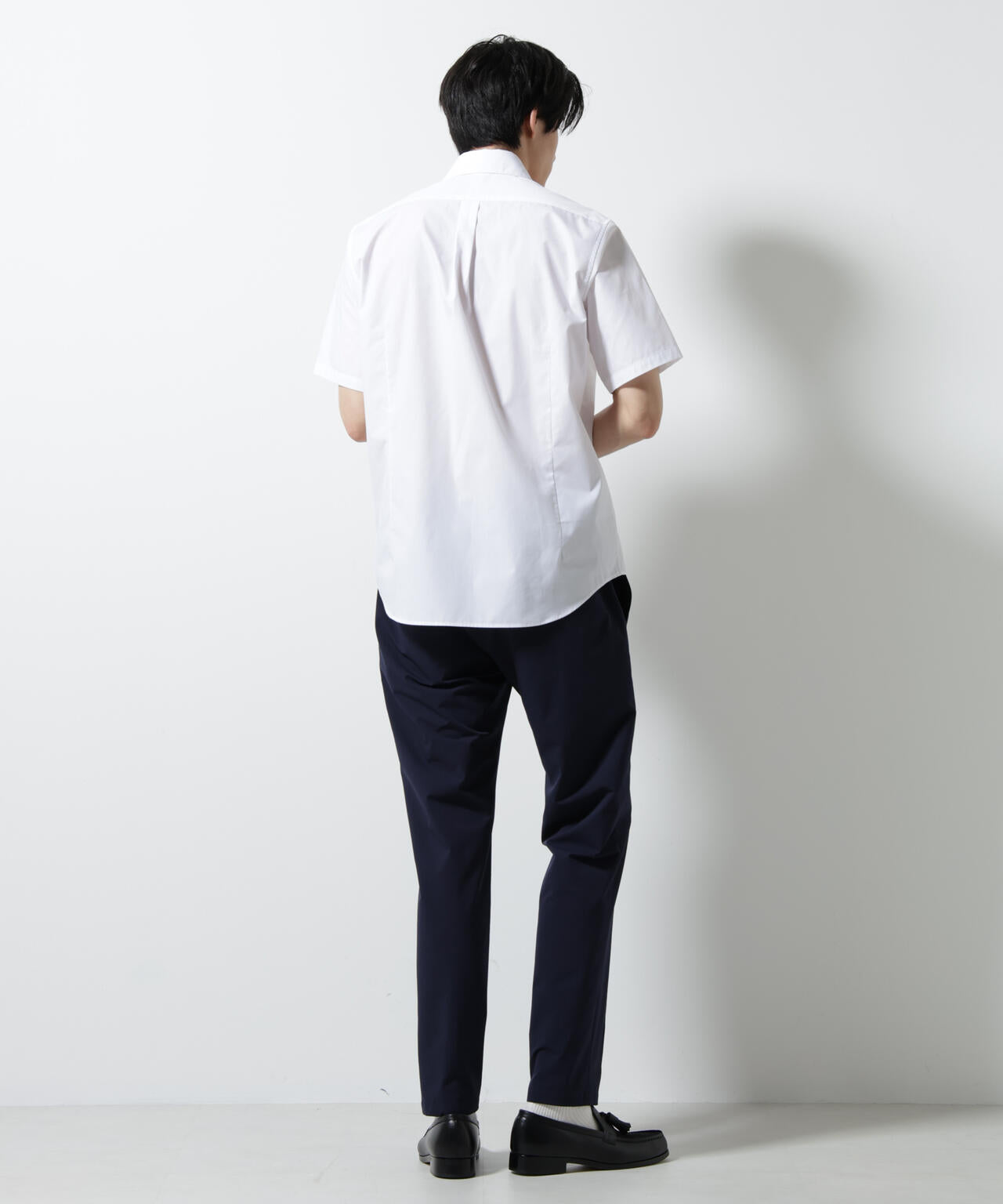 「N shirt」 速乾 ホリゾンタルカラーシャツ半袖