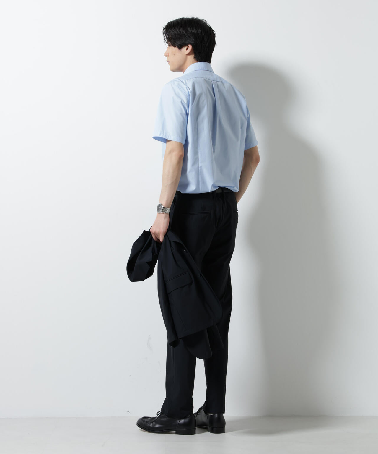 「N shirt」 速乾 ホリゾンタルカラーシャツ半袖