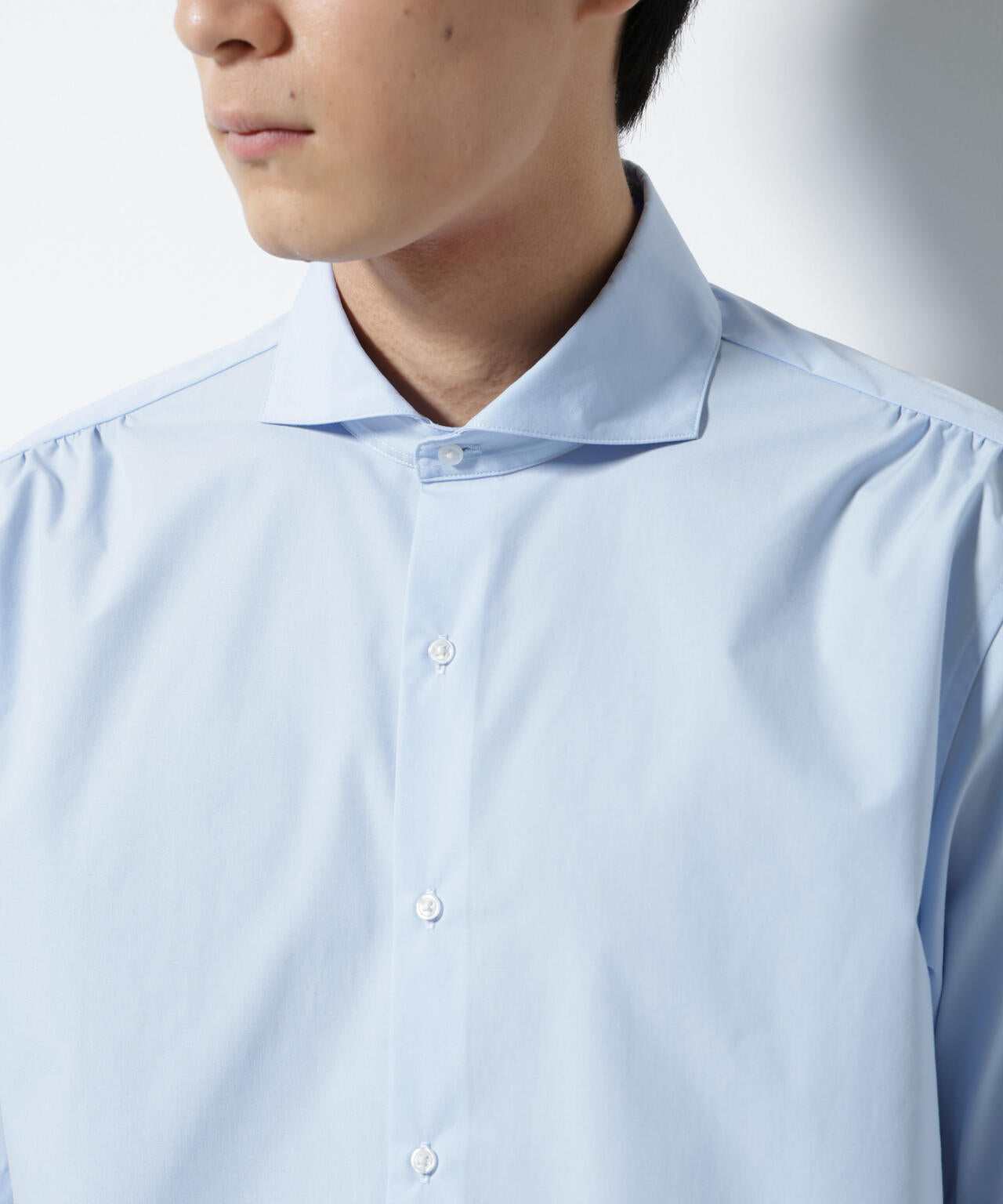「N shirt」 速乾 ホリゾンタルカラーシャツ半袖