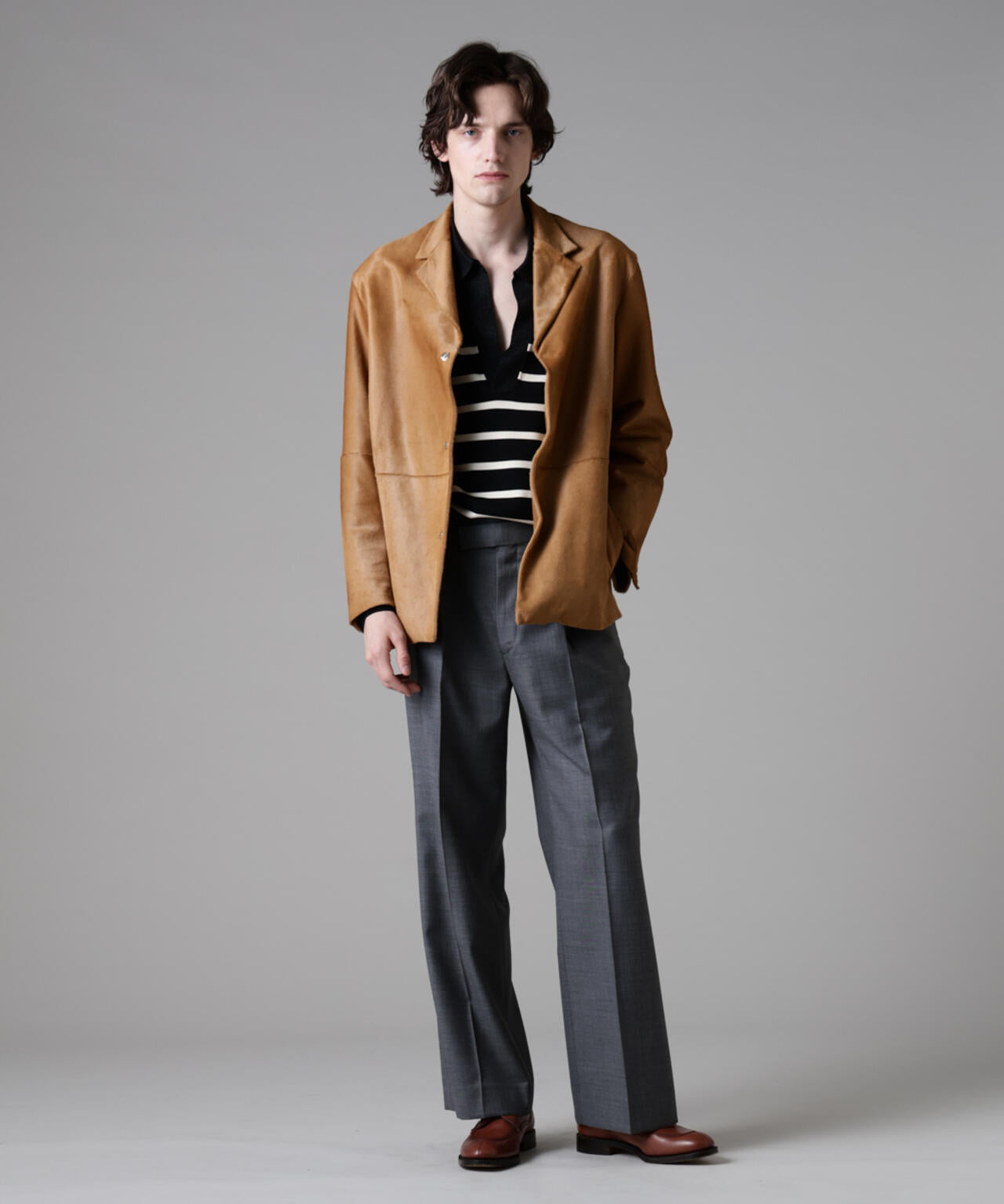 「ASSEMBLANC」シルクブレンドヤーンバスクスキッパー