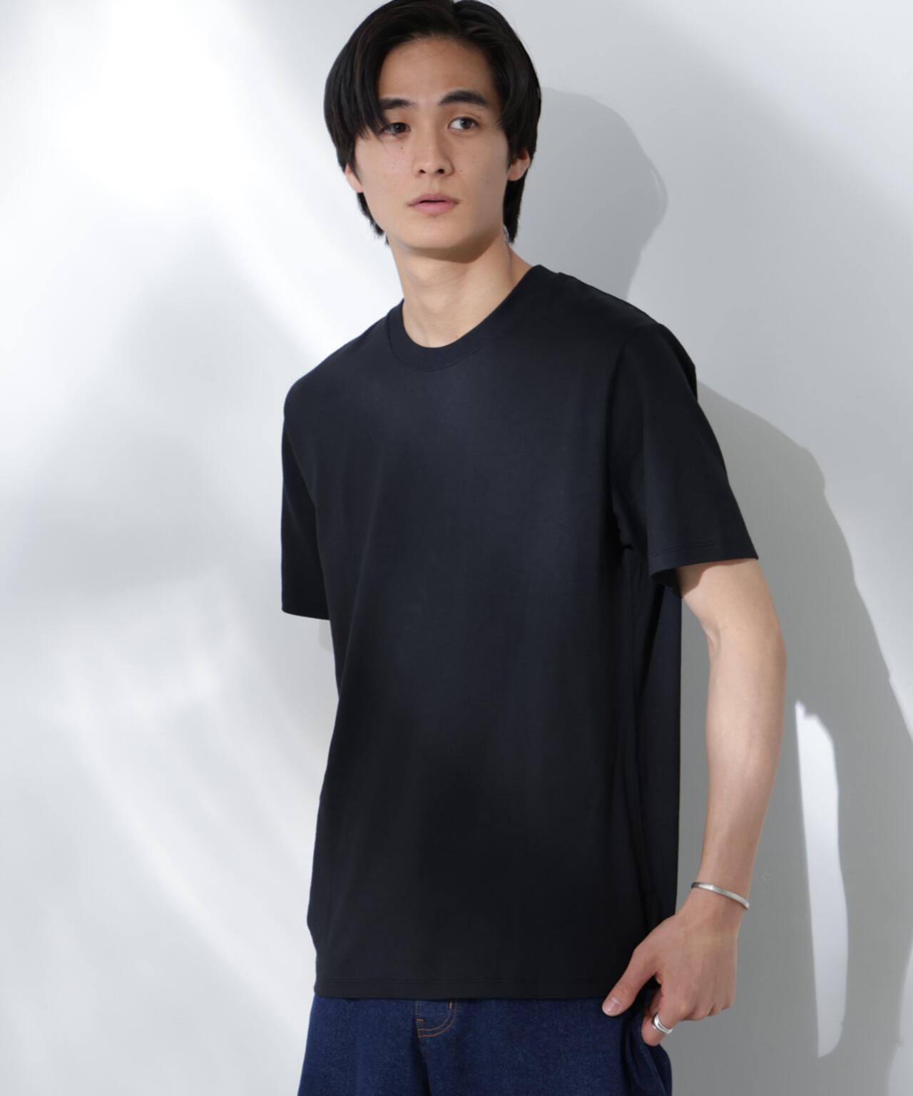 Anti Soaked(R) 汗染み防止 クルーネック レギュラーシルエットTシャツ