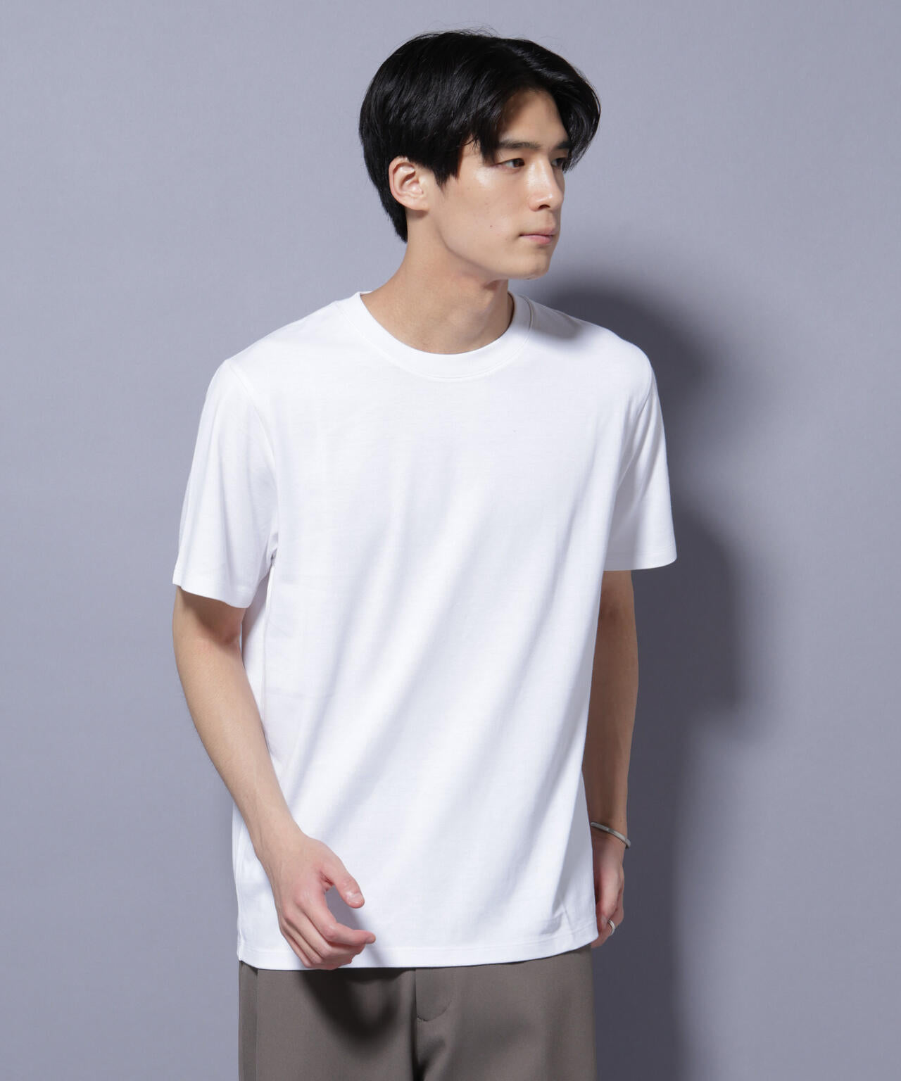 Anti Soaked(R) 汗染み防止 クルーネック レギュラーシルエットTシャツ