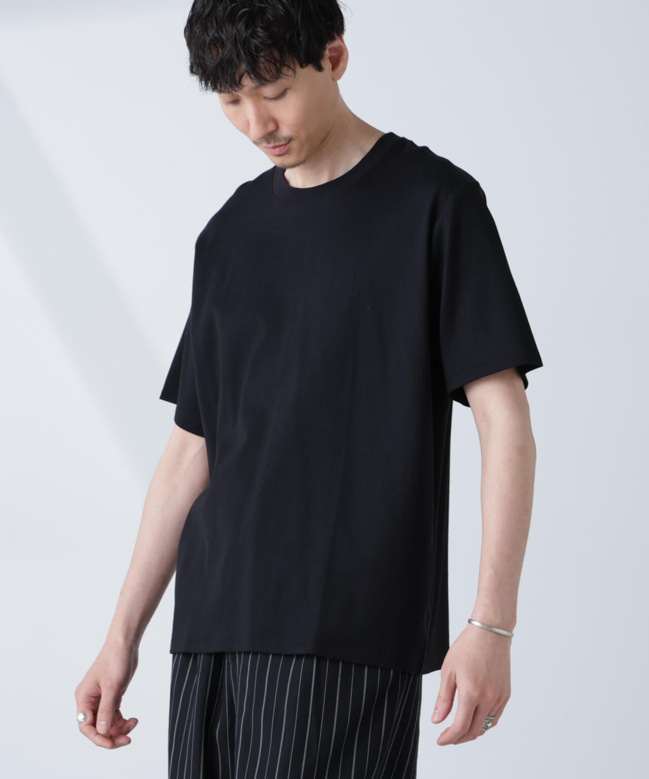 WEB限定/Anti Soaked(R) 汗染み防止 クルーネックレギュラーシルエットTシャツ