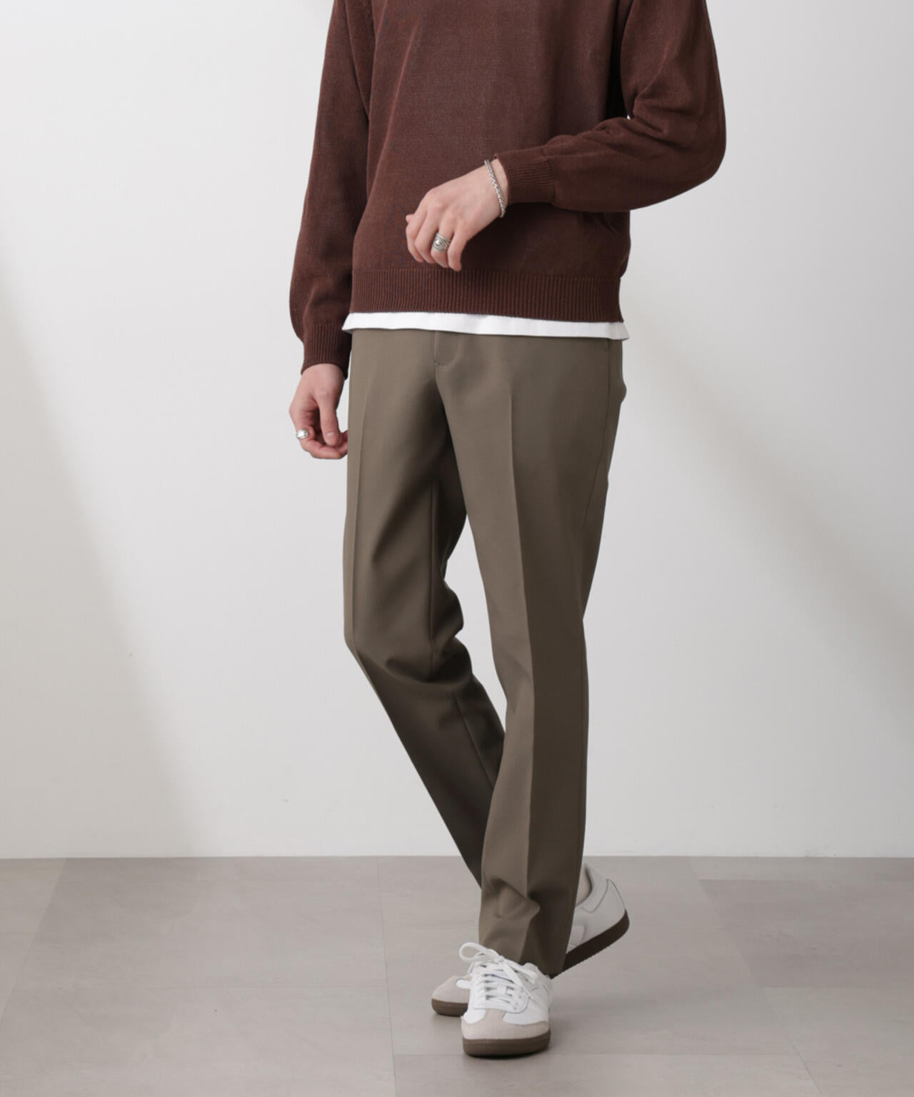 「SOIGNE」ECOPET(R)×AERO ツイルストレッチスラックス