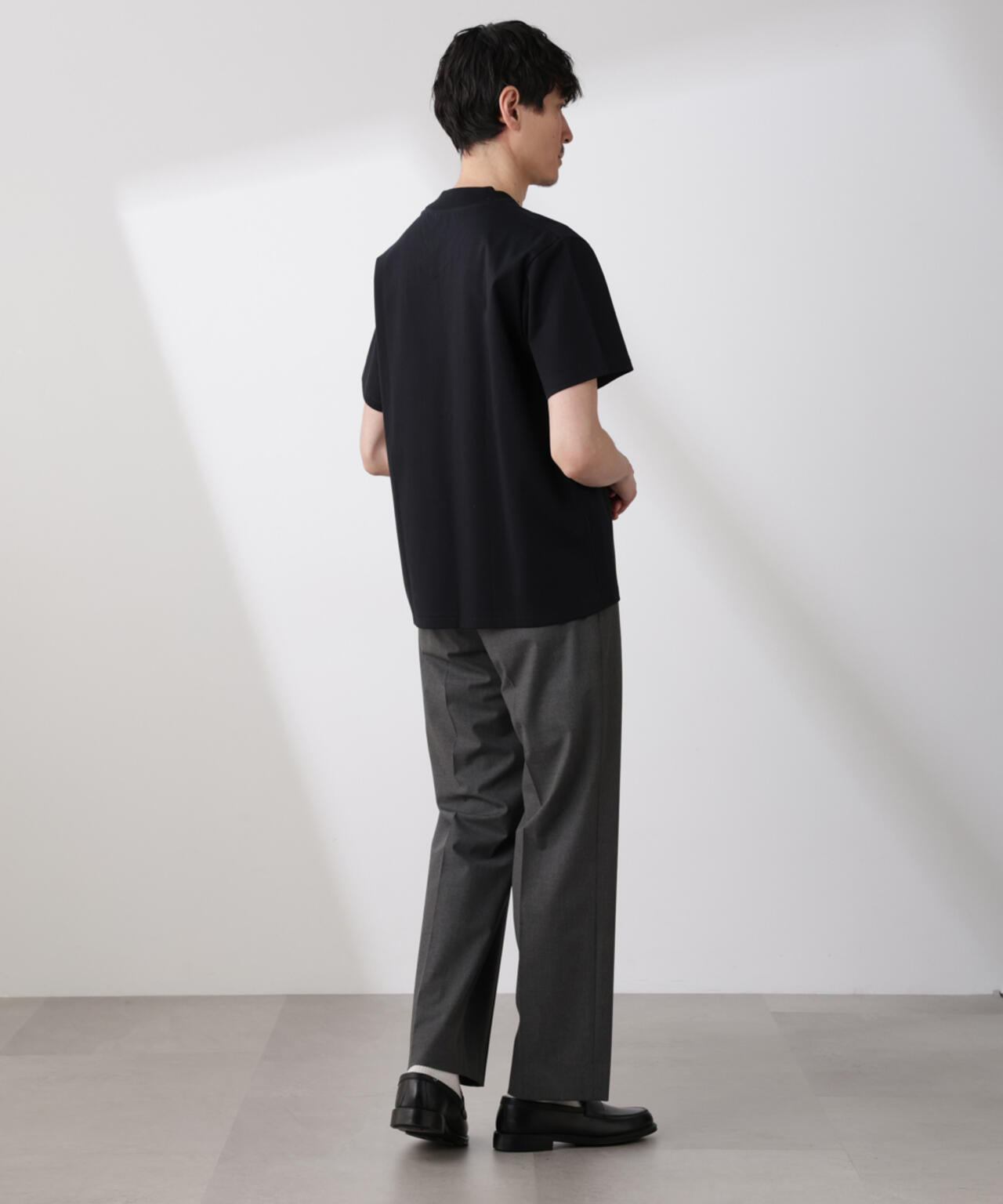 「N TROUSERS BASIC」トロピカルストレッチストレートパンツ(セットアップ可)