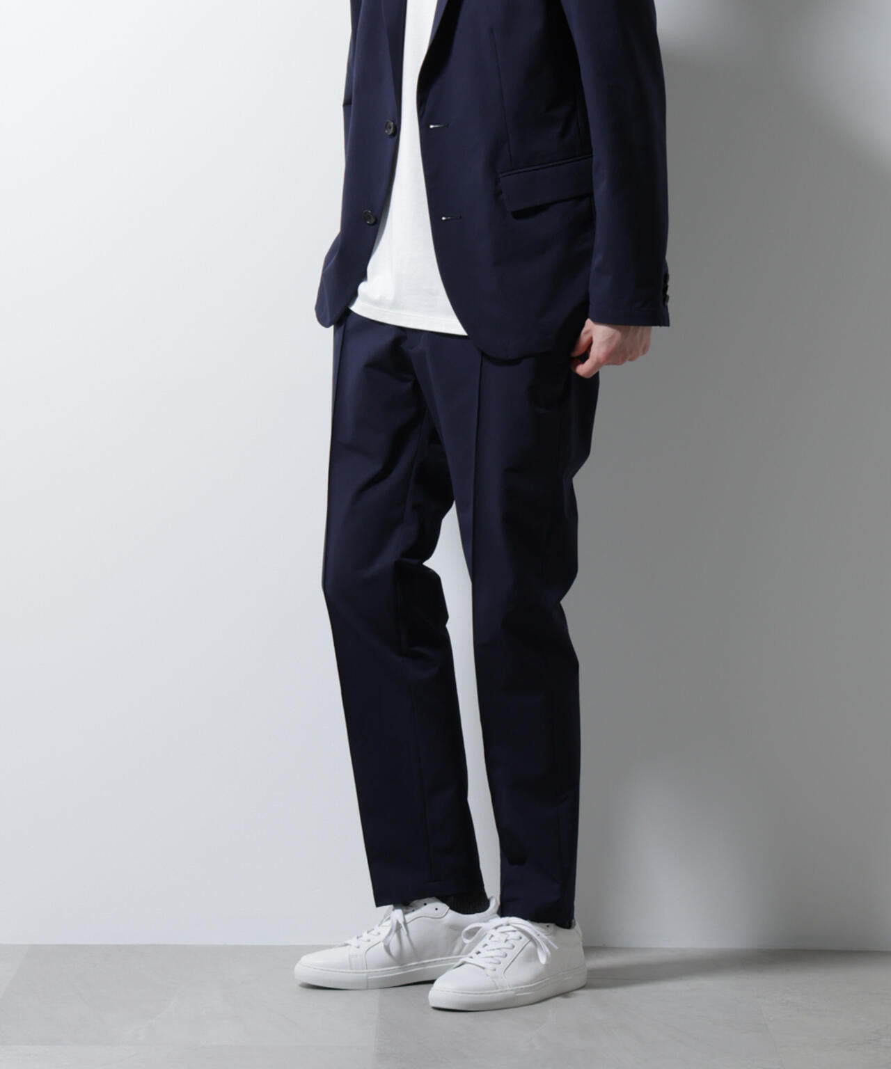 「N TROUSERS BASIC」ダントツオチール防汚テックストレッチパンツ(セットアップ可)