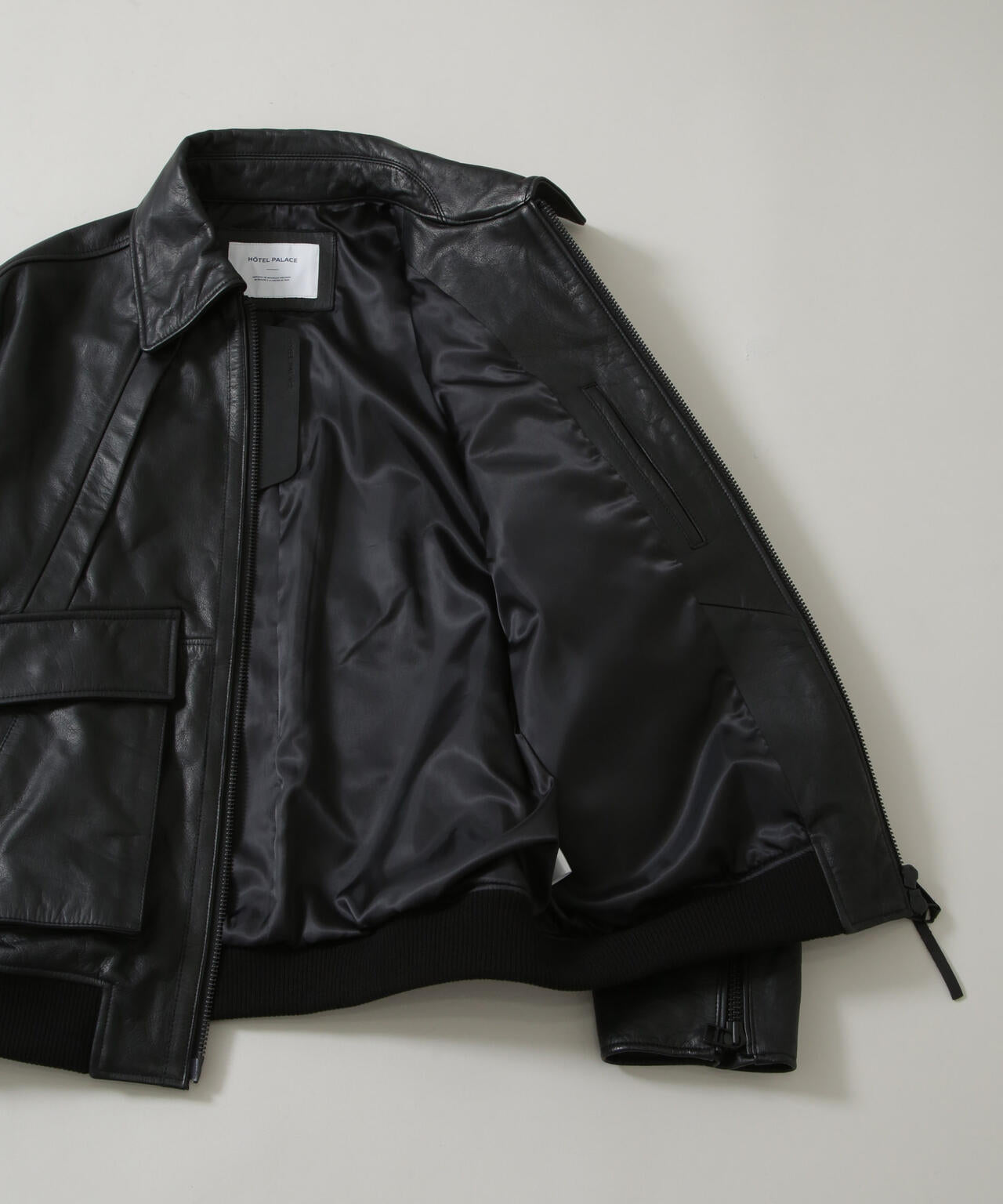「HOTEL PALACE」 シングルライダース レザーJKT