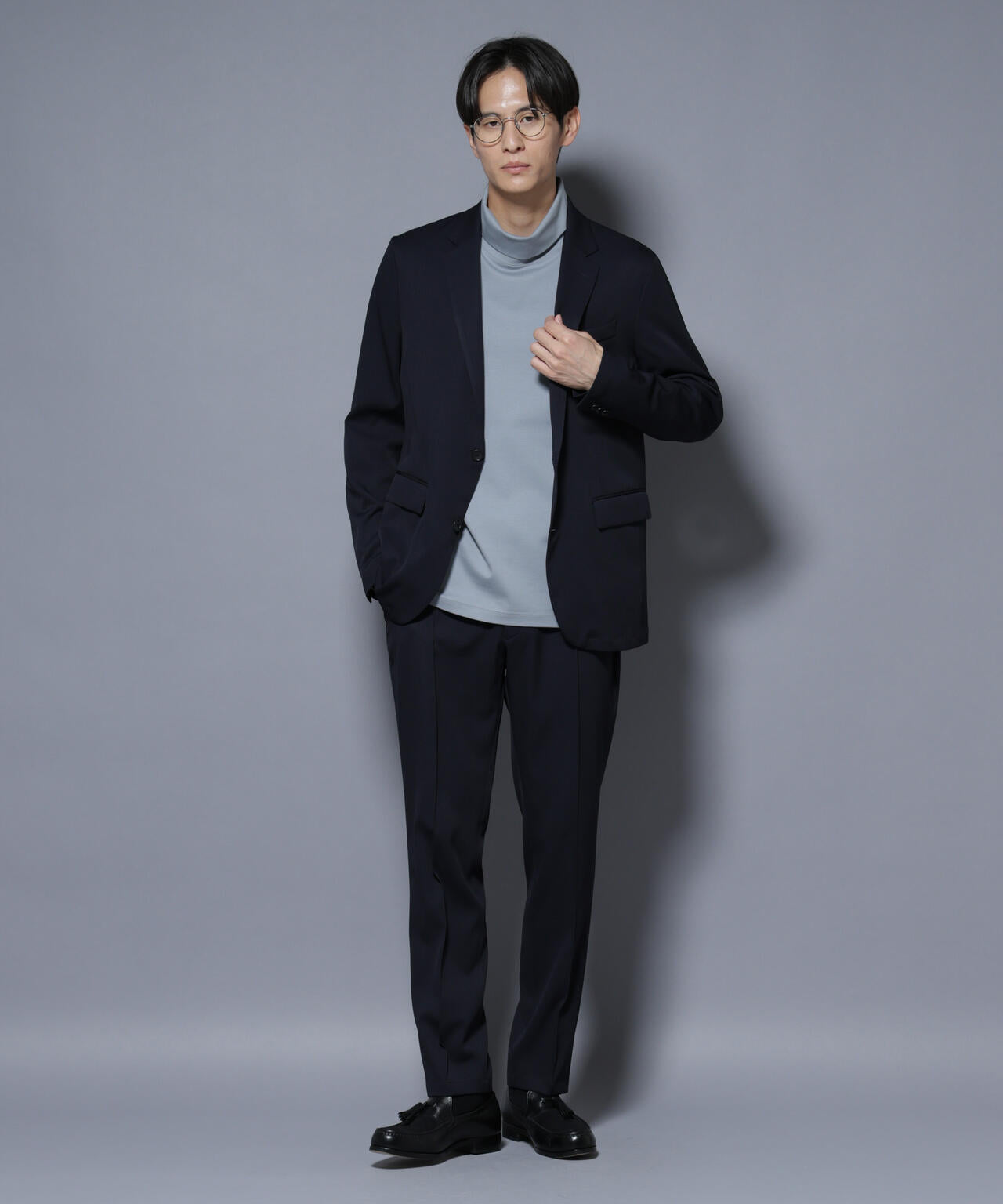 「N JACKET BASIC」シャドーストライプジャケット(セットアップ可)
