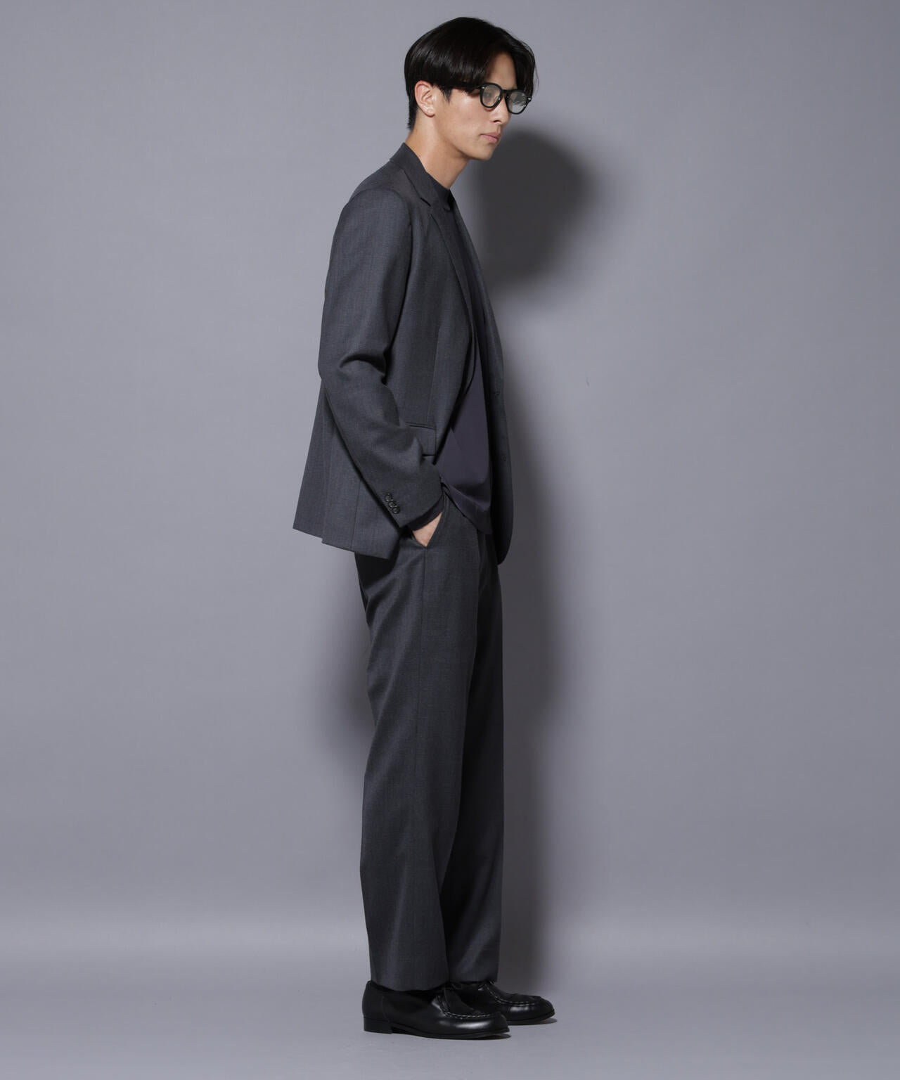 「N JACKET PREMIUM」RENU(R) ウール混洗えるサキソニージャケット(セットアップ可)