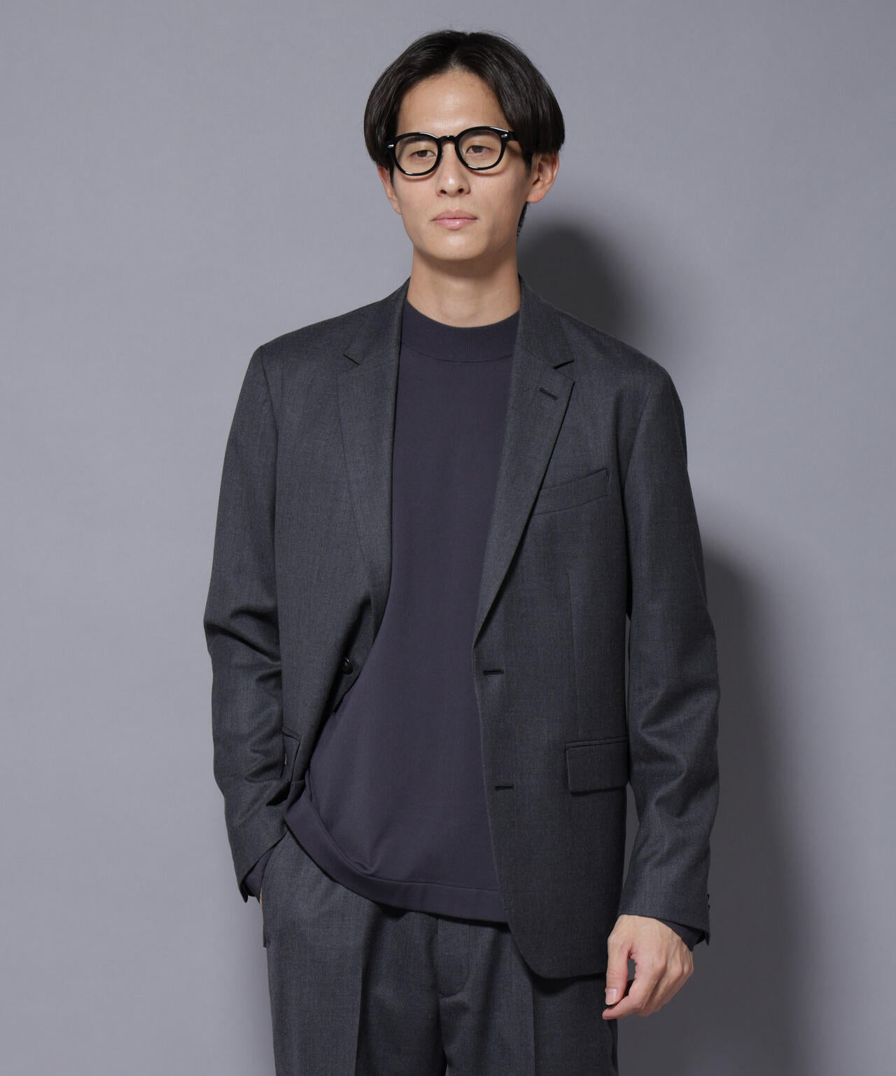 「N JACKET PREMIUM」RENU(R) ウール混洗えるサキソニージャケット(セットアップ可)