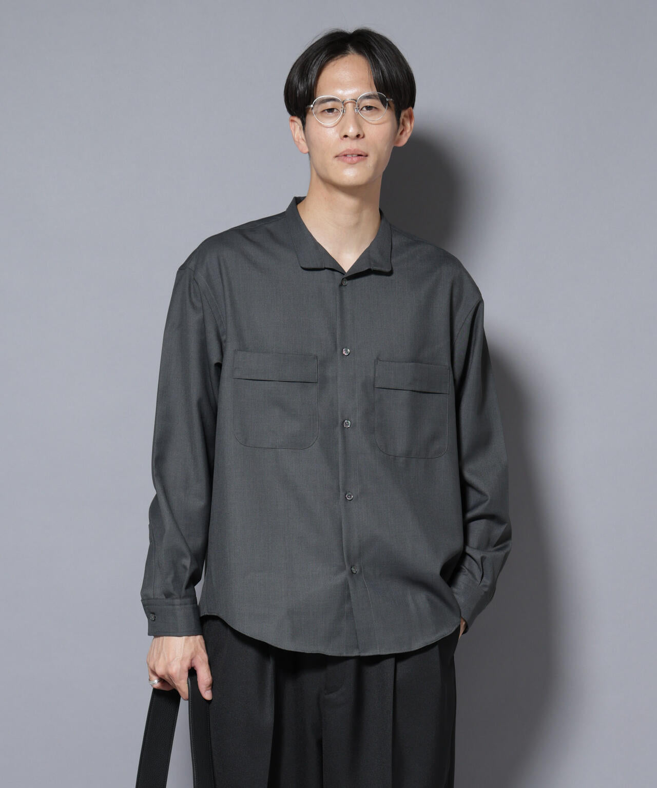 「Gavante」 ドライギャバスタンドカラーシャツ