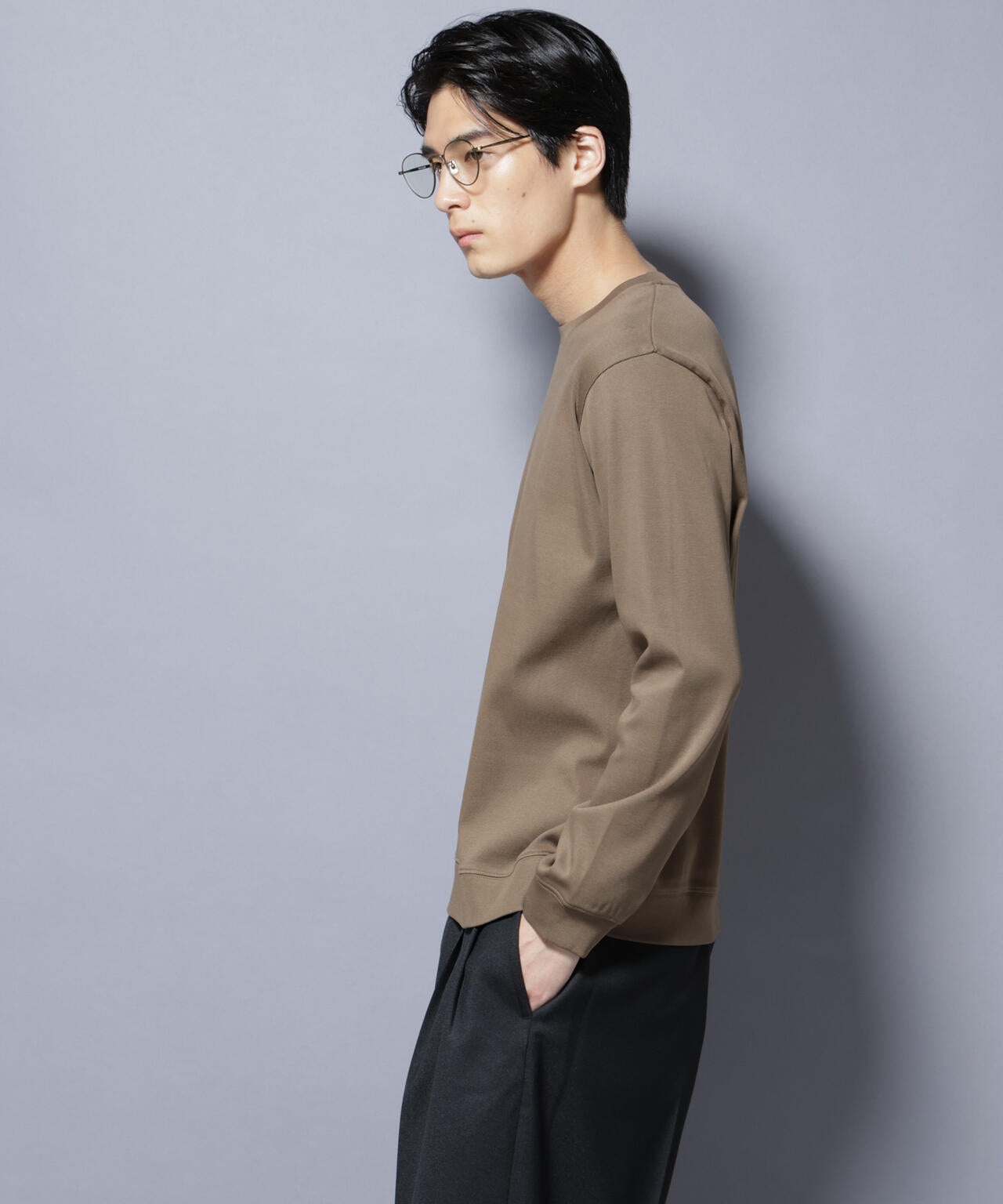 「FORMAL JERSEY」 クルーネックカットソー長袖