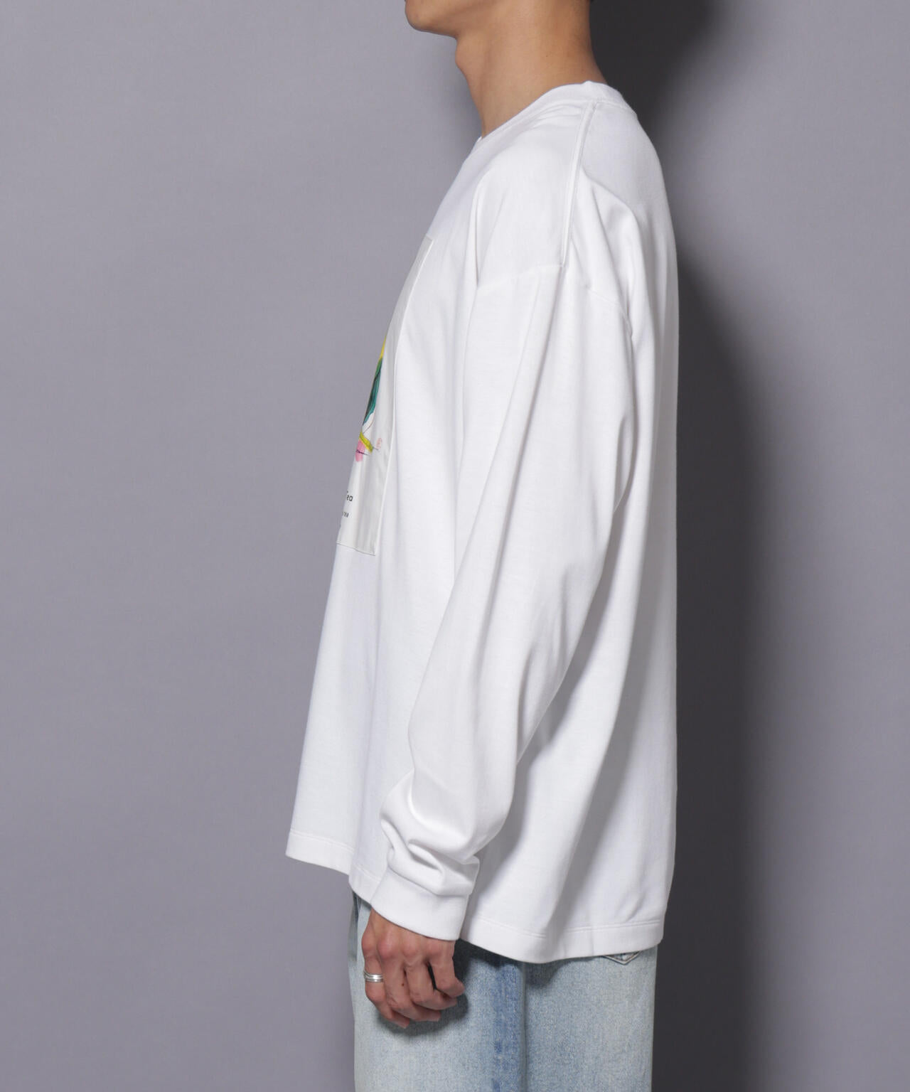 Anti Soaked(R)×SUNCHAIポートレート汗染み防止 Tシャツ長袖