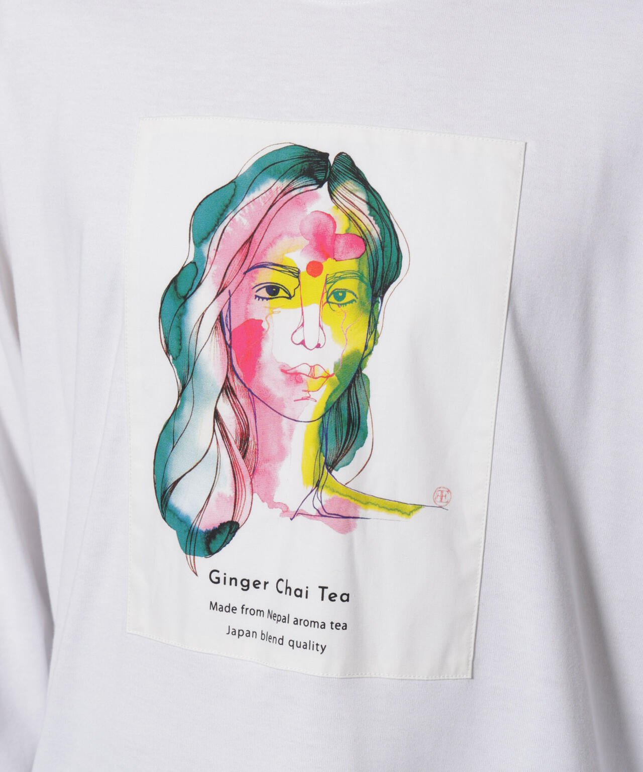 Anti Soaked(R)×SUNCHAIポートレート汗染み防止 Tシャツ長袖