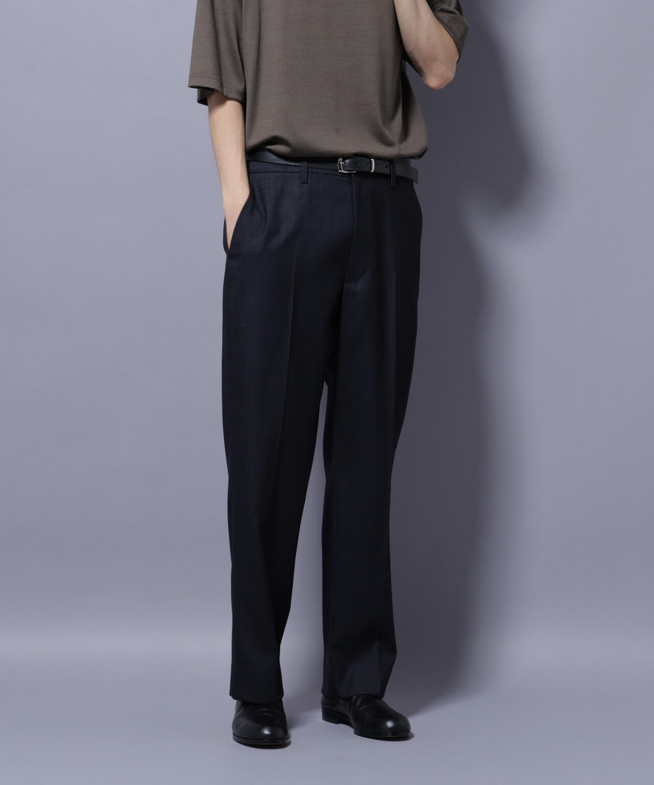 「N TROUSERS PREMIUM」ウールデニムストレートパンツ/STRETCH(セットアップ可)