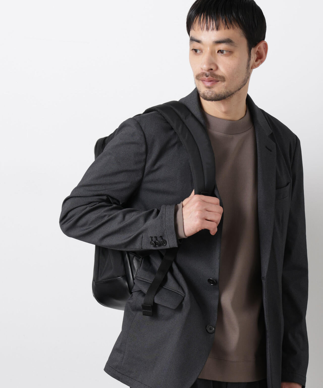 【大人気セットアップ】「Damerino」 軽量ジャージーデニムライクストレッチセットアップ