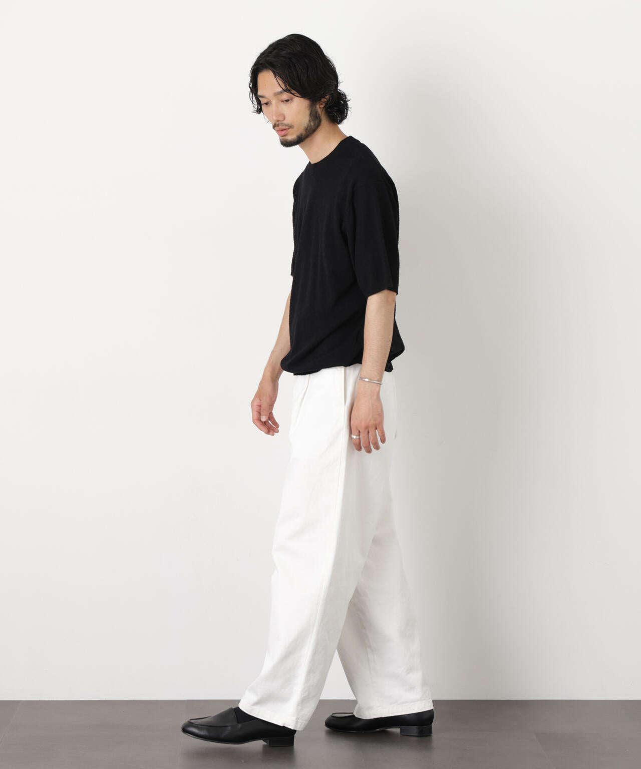 C/Ny ブークレ クルーネックニットTEE