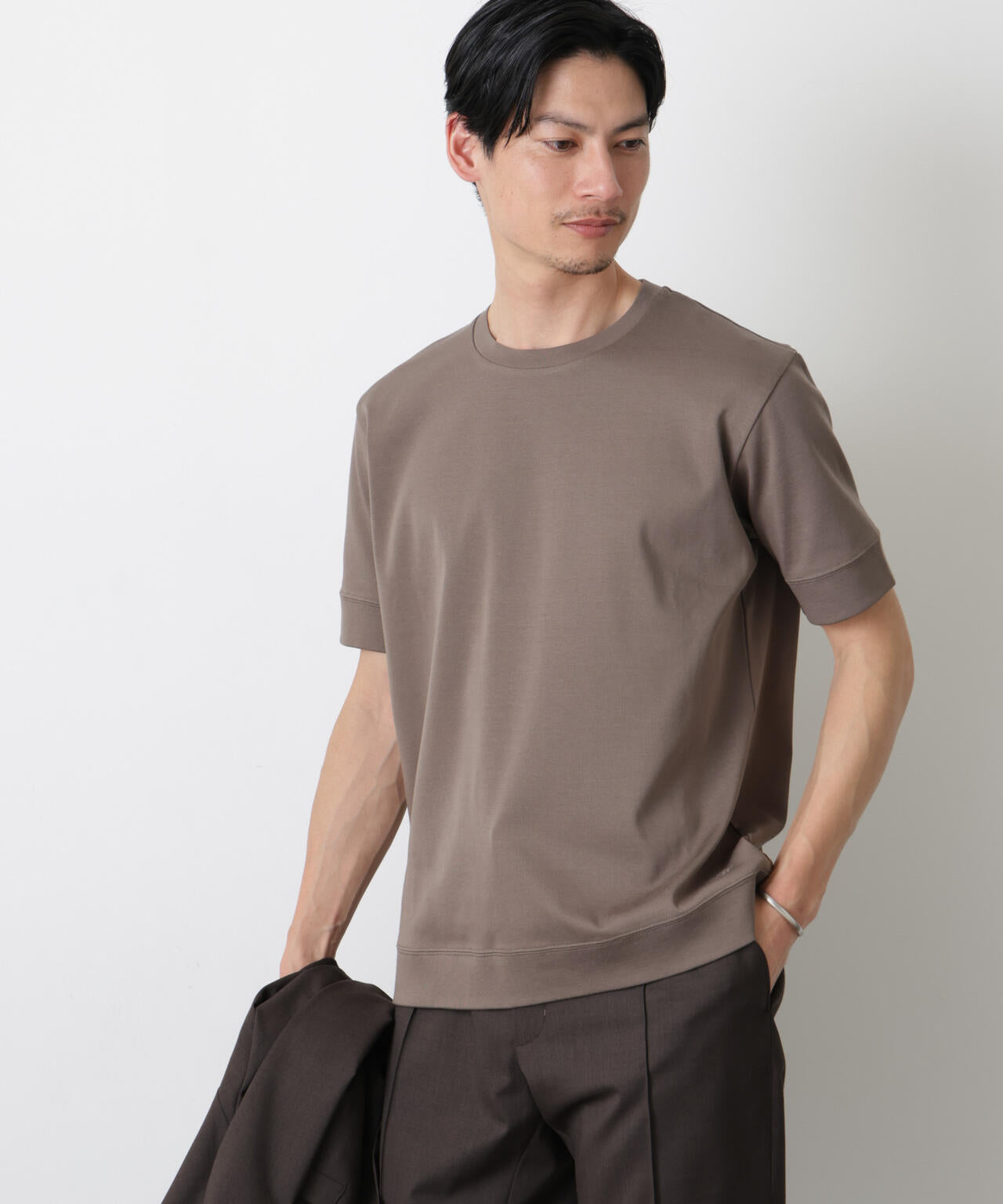 「FORMAL JERSEY」クルーネックカットソー半袖