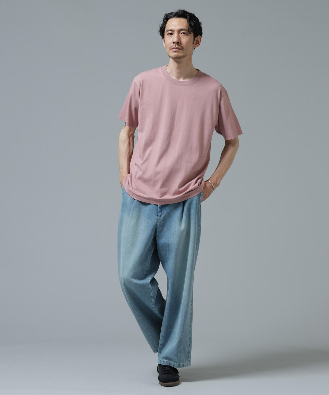 Anti Soaked(R) 汗染み防止 ライトウェイト 5.6oz ミドルシルエットTシャツ