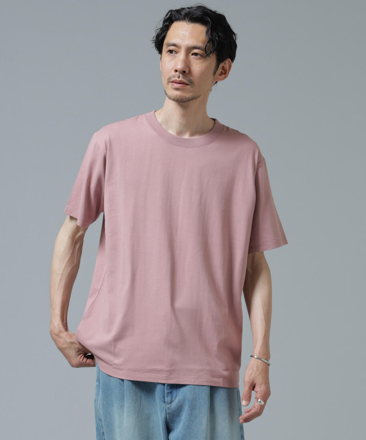 Anti Soaked(R) 汗染み防止 ライトウェイト 5.6oz ミドルシルエットTシャツ