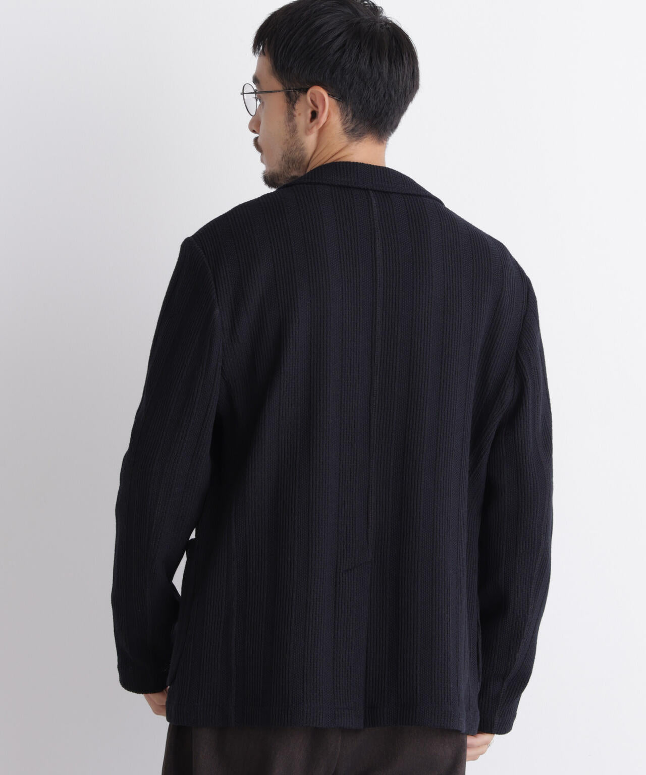 【大人気セットアップ】「DamerinoJacket」TEXBRID(R) リンクスストライプジャージージャケット